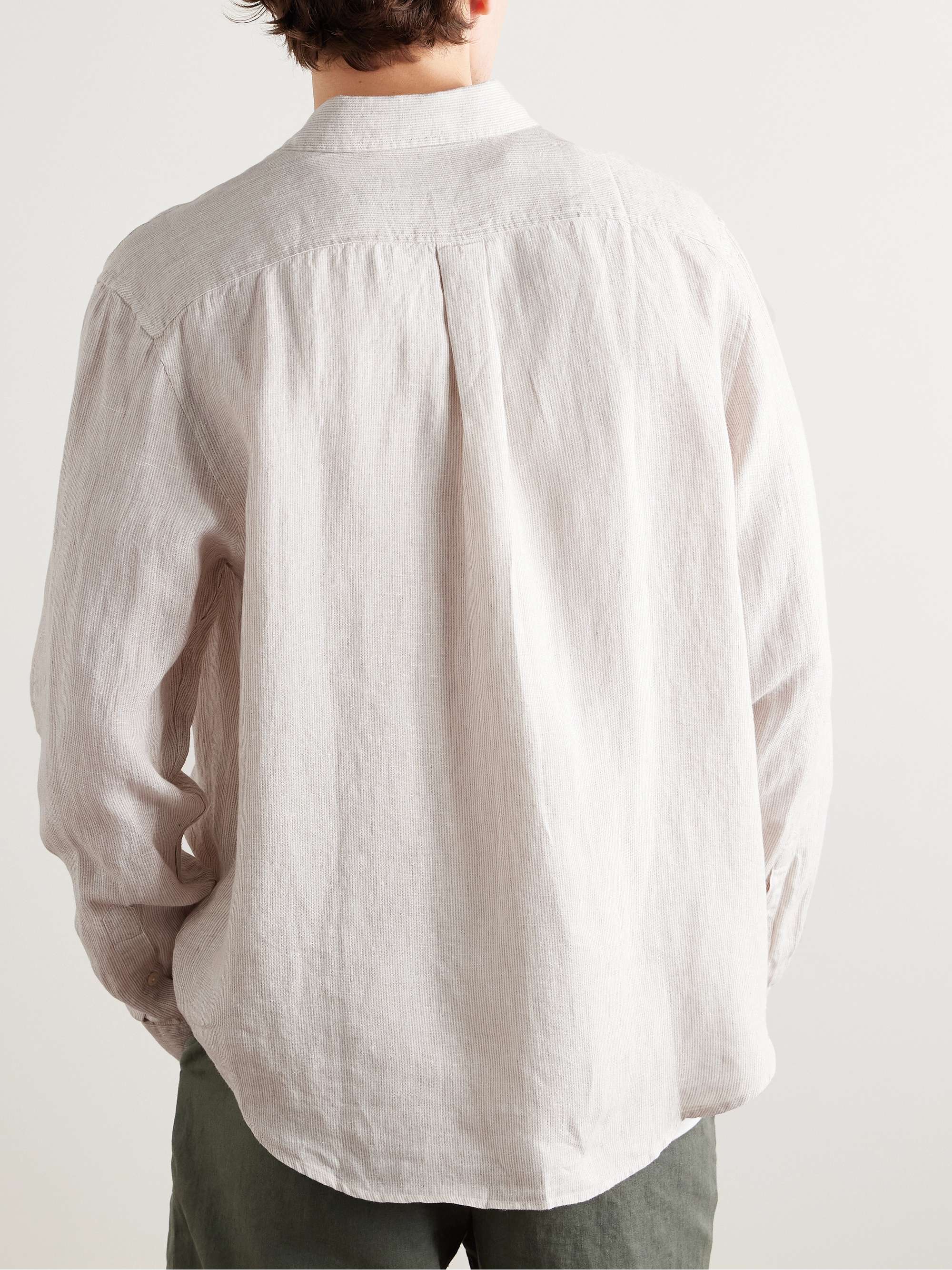 Telles Slim-Fit Striped Linen Shirt view