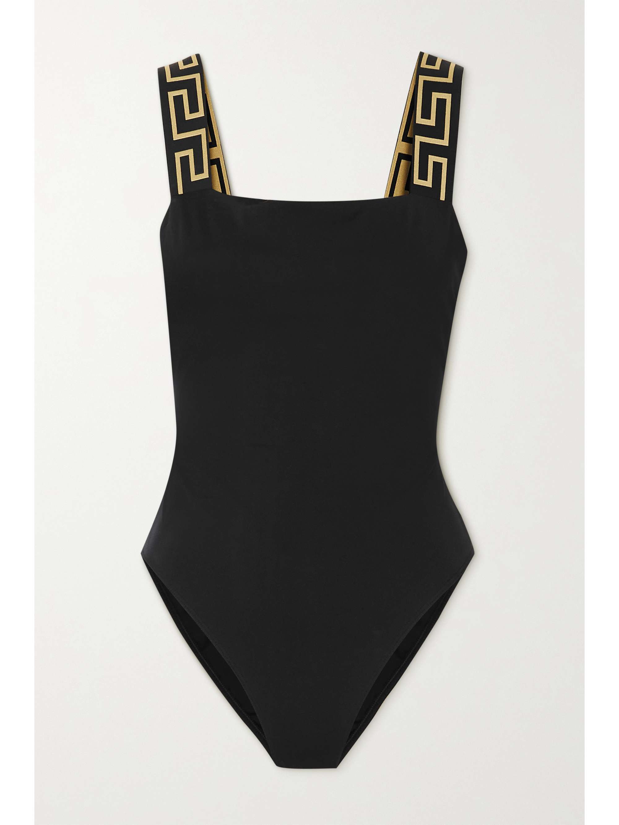 Jacquard-trimmed swimsuit view