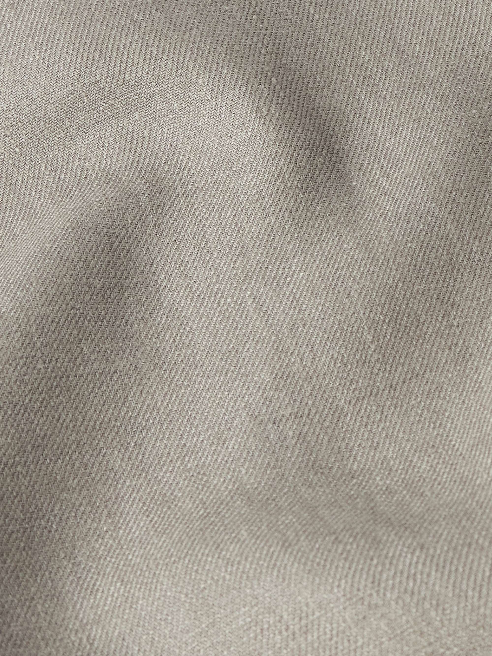 Linen-Blend Bomber Jacket view