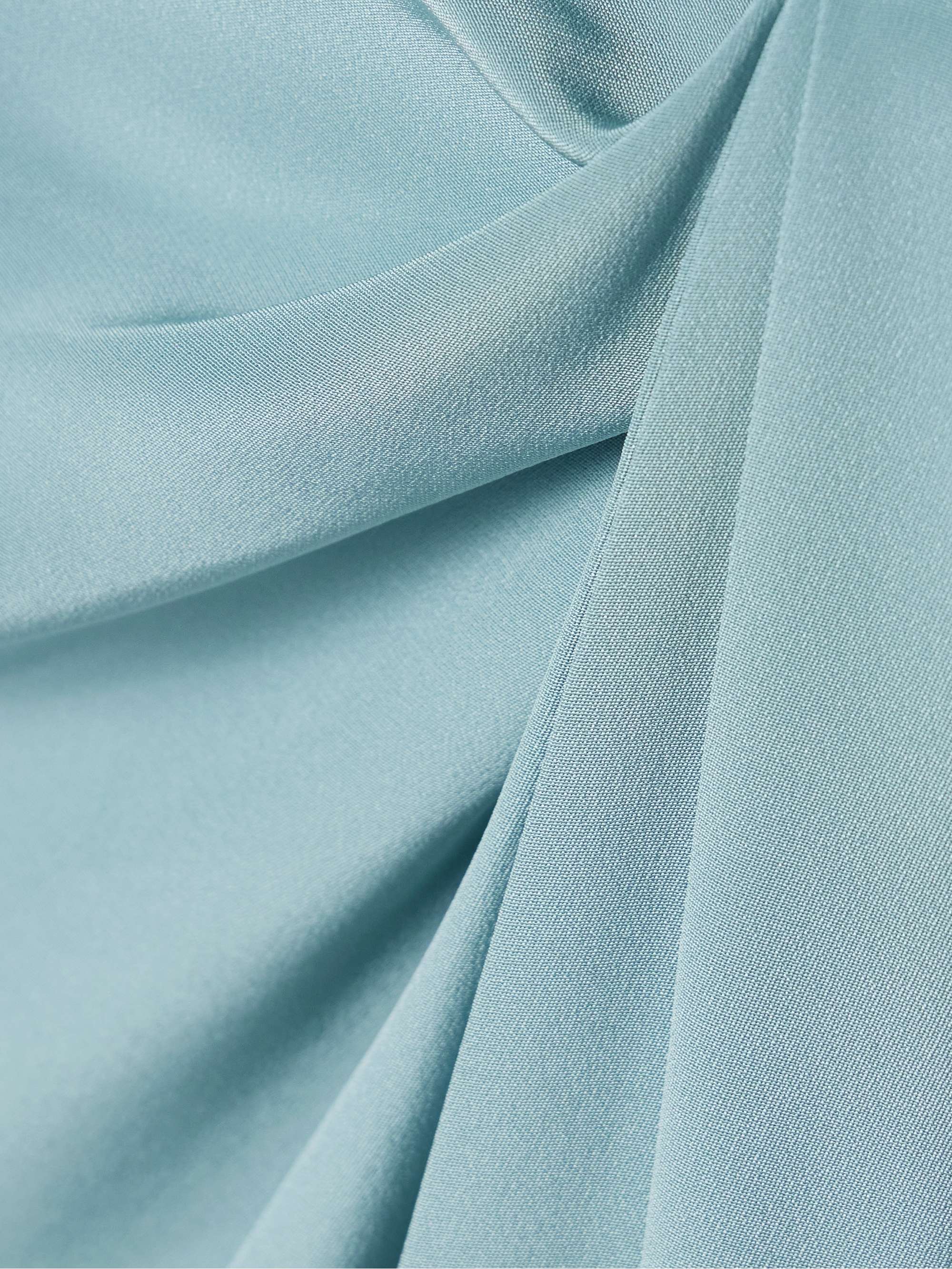 Draped silk-crepe gown view