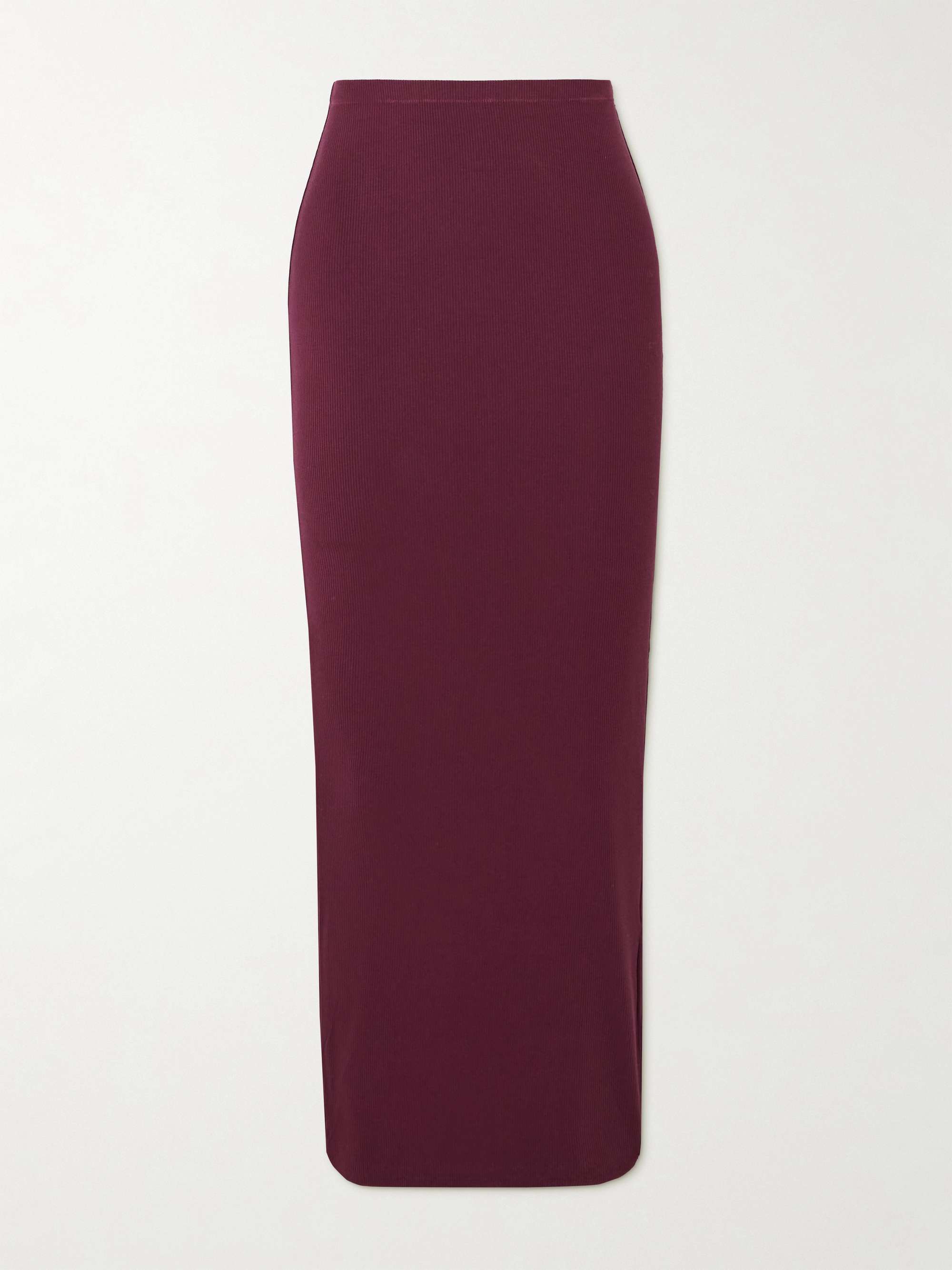 Soft Lounge ribbed stretch-modal maxi skirt view