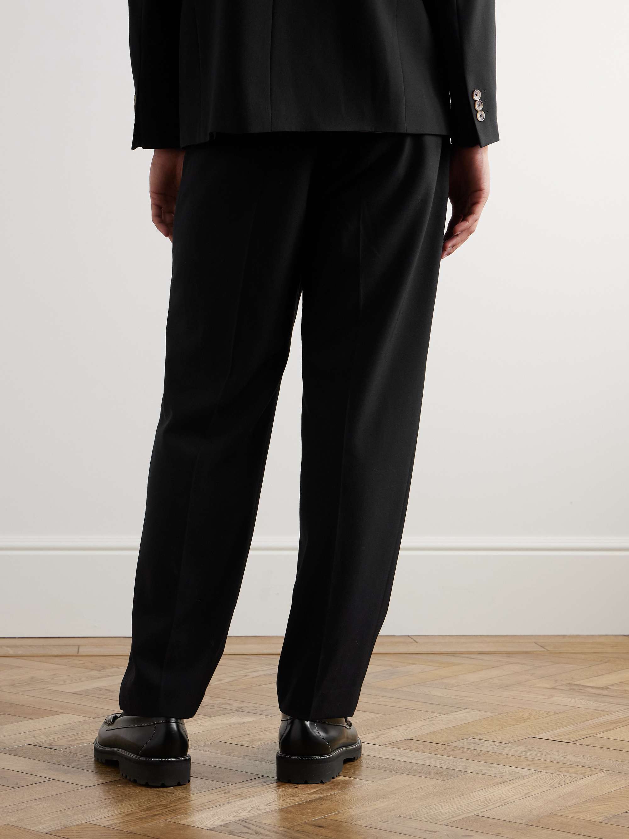 Fritz 1728 Straight-Leg Pleated Recycled-Twill Trousers view