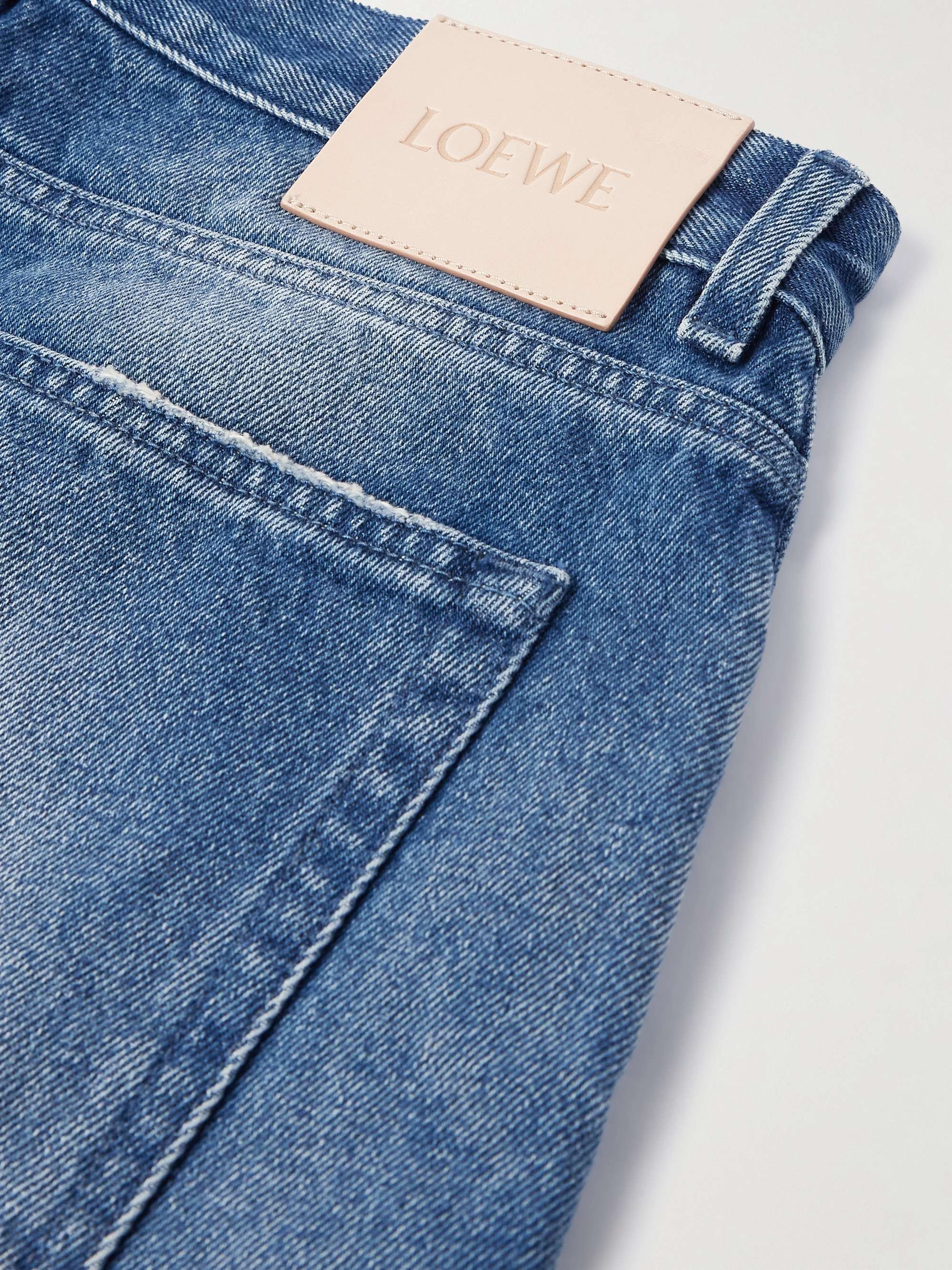 + Paula's Ibiza Straight-Leg Distressed Denim Shorts view