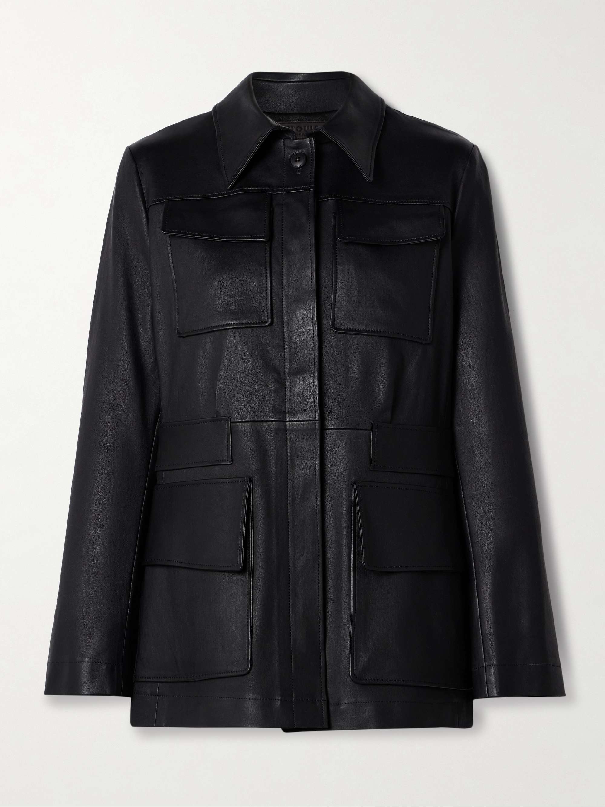 Leon leather jacket view