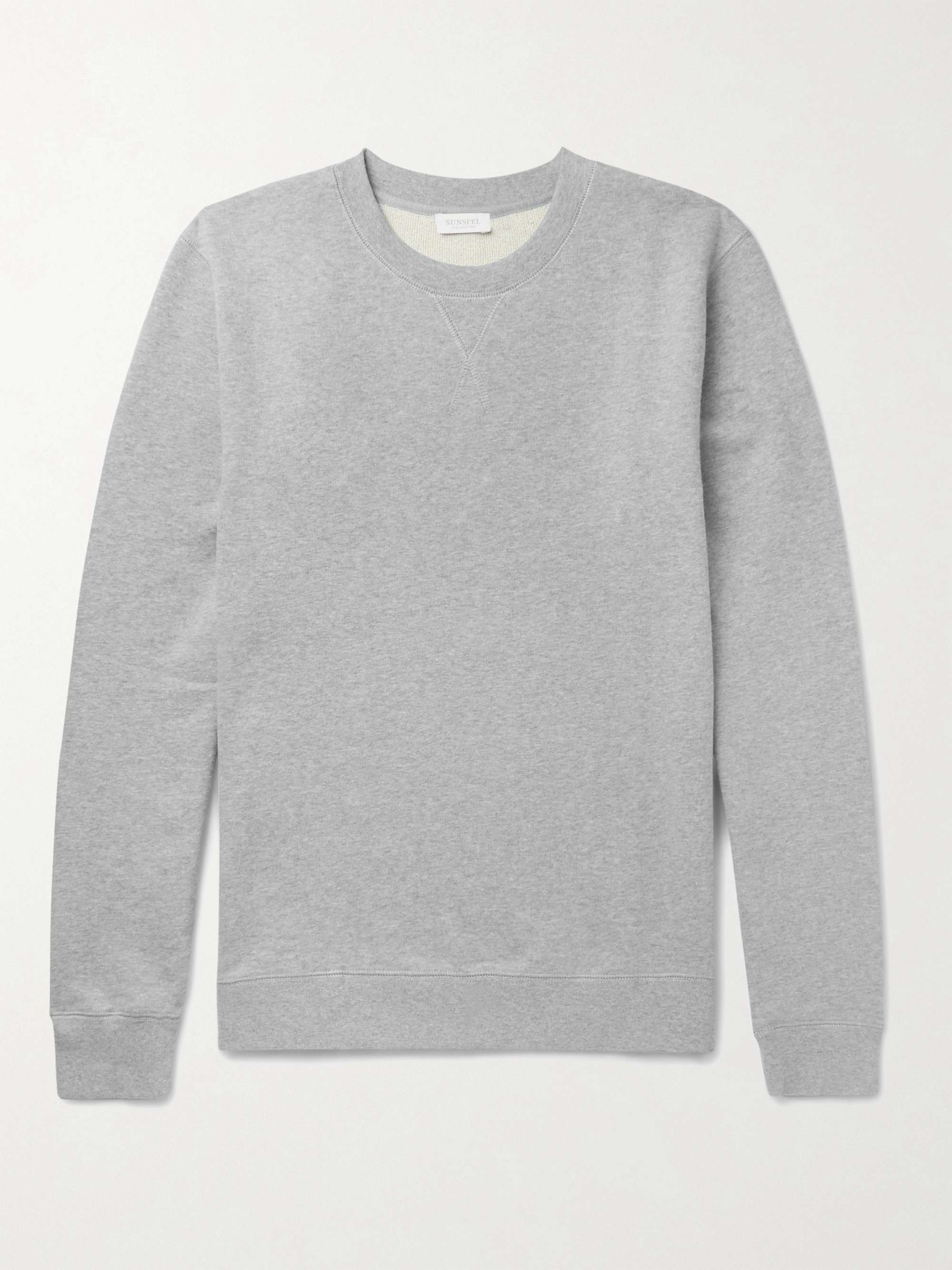 Brushed Loopback Cotton-Jersey Sweatshirt view