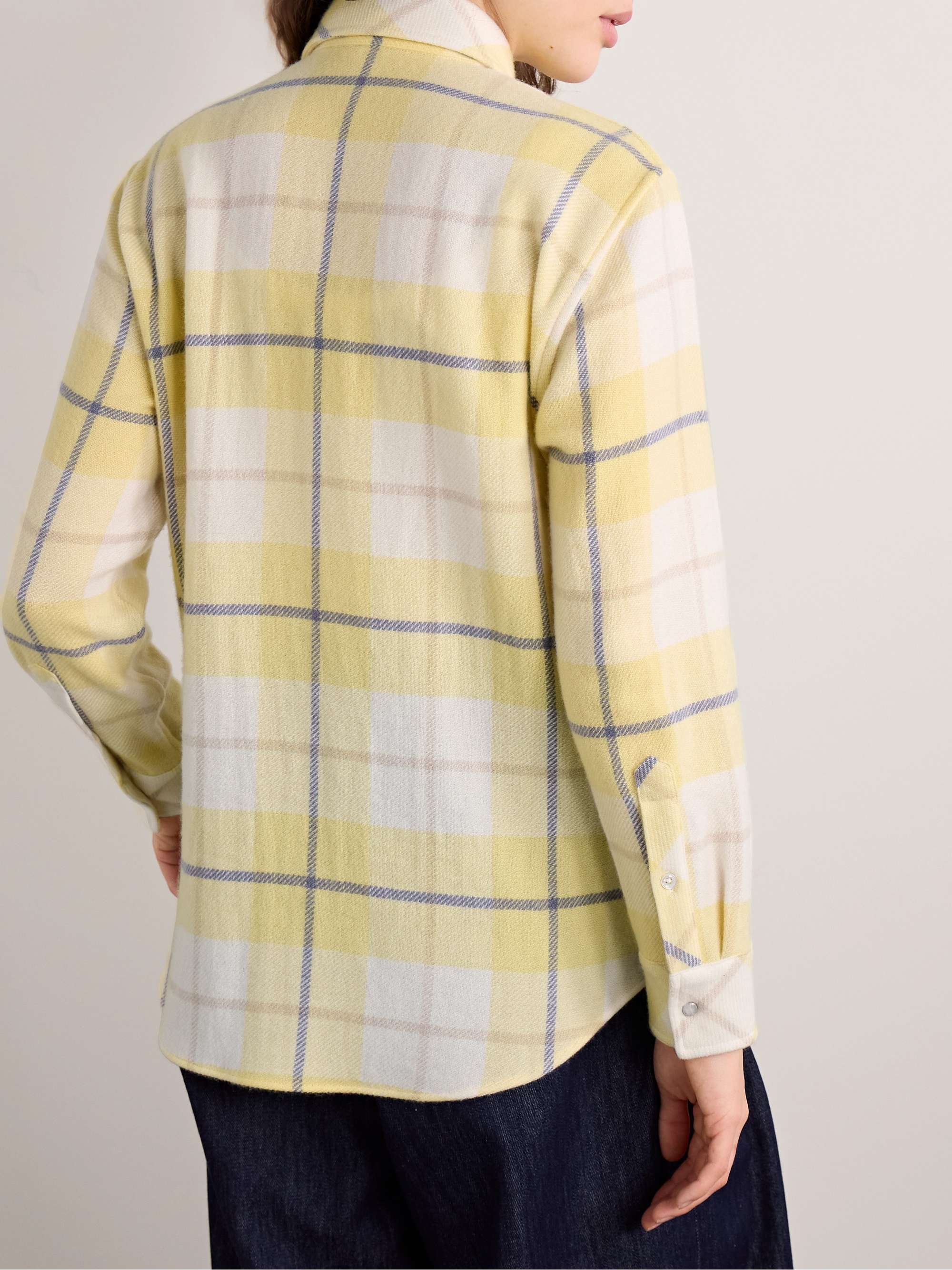 Dreamer checked cashmere shirt view