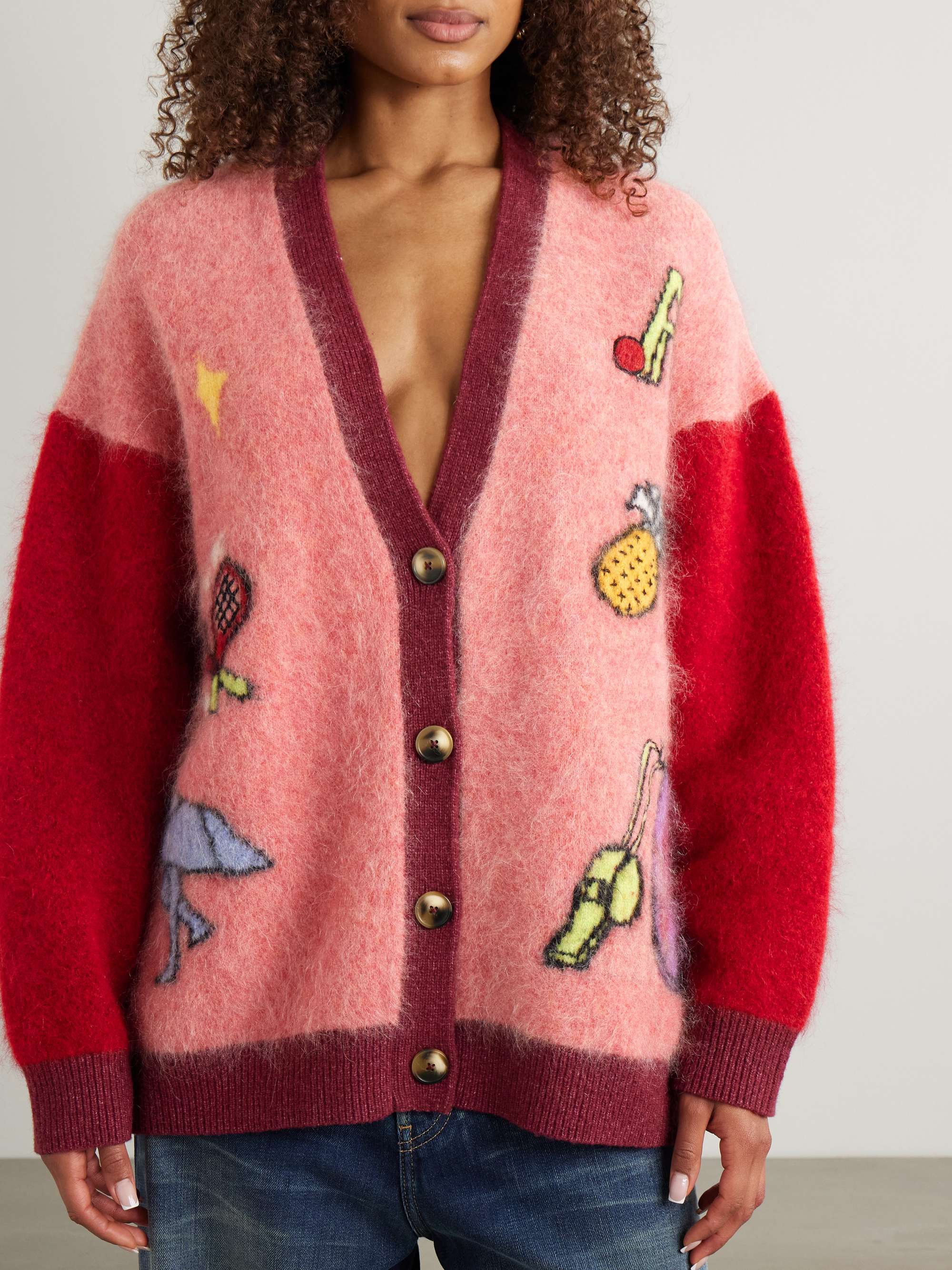 + Anouk Colantoni Court oversized jacquard cardigan view