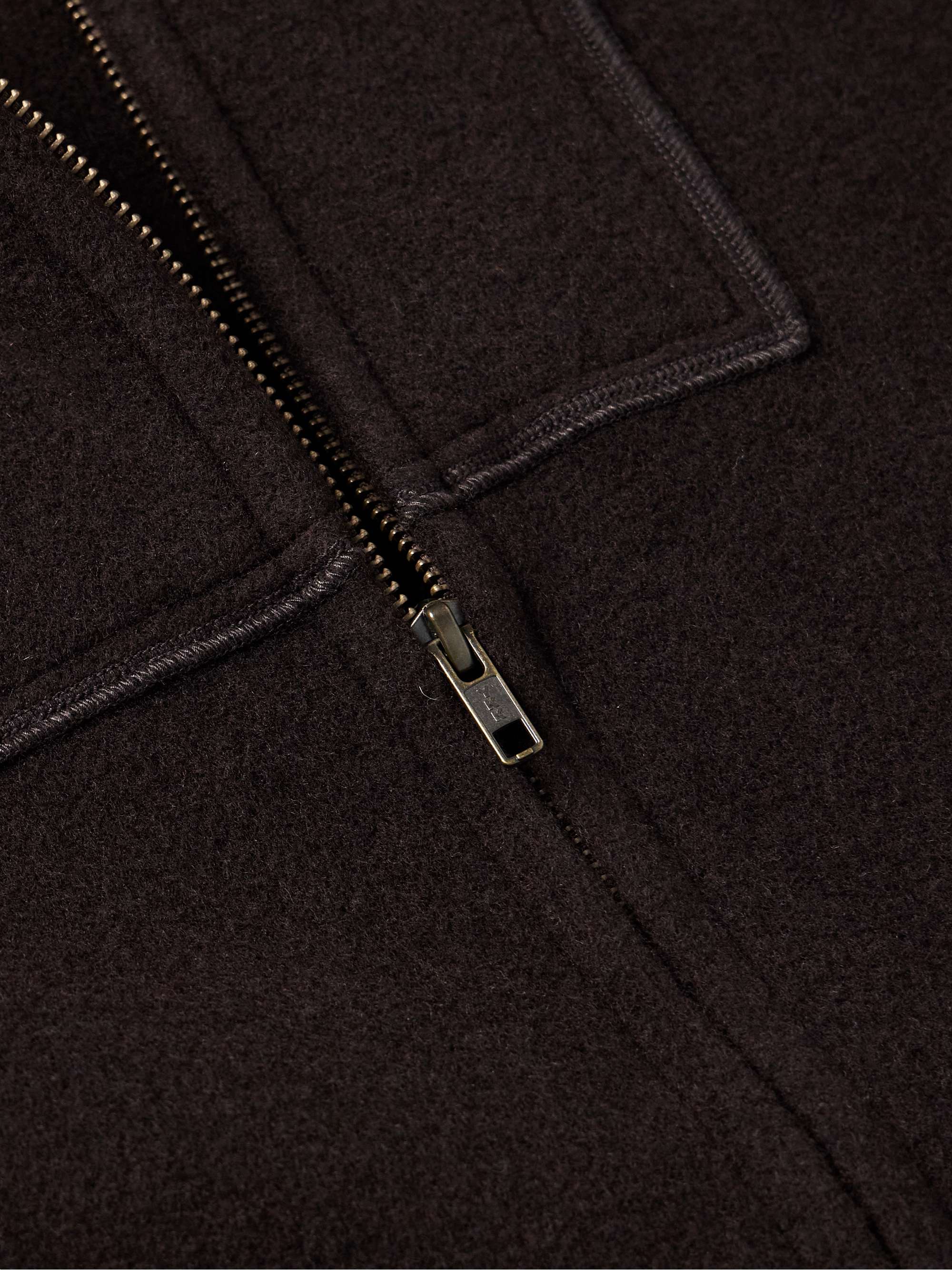 Sideline Appliquéd Wool-Felt Coat view