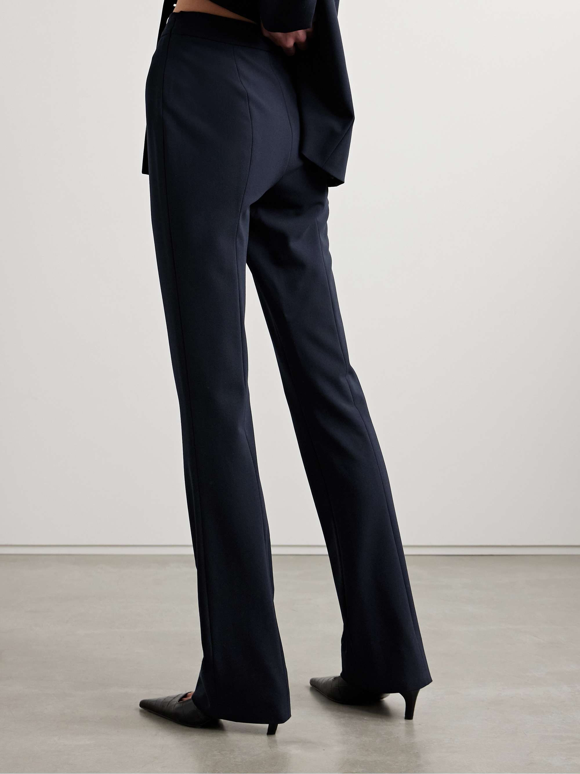 Jem wool-blend crepe flared pants view