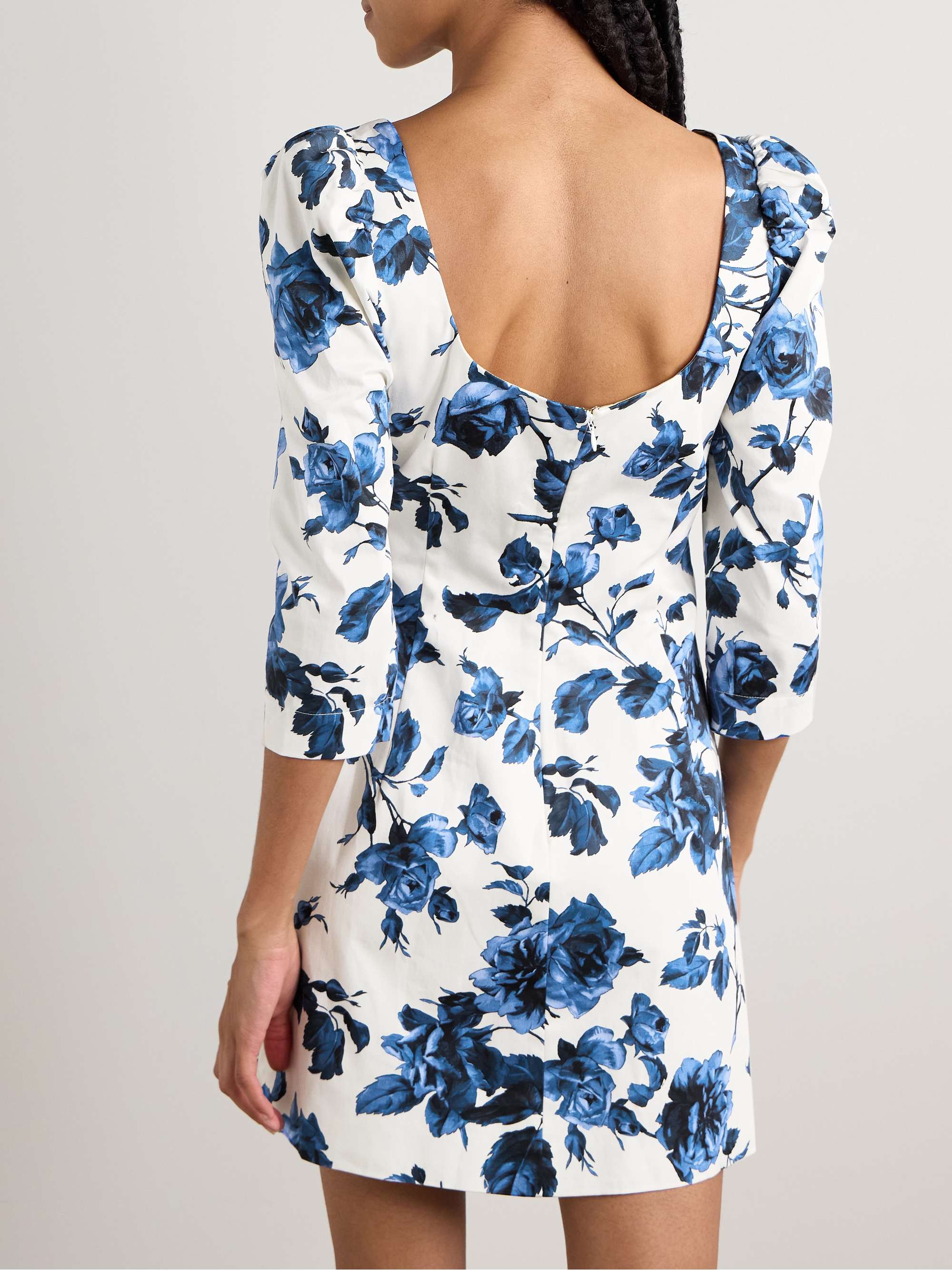 Belinda floral-print cotton-blend mini dress view