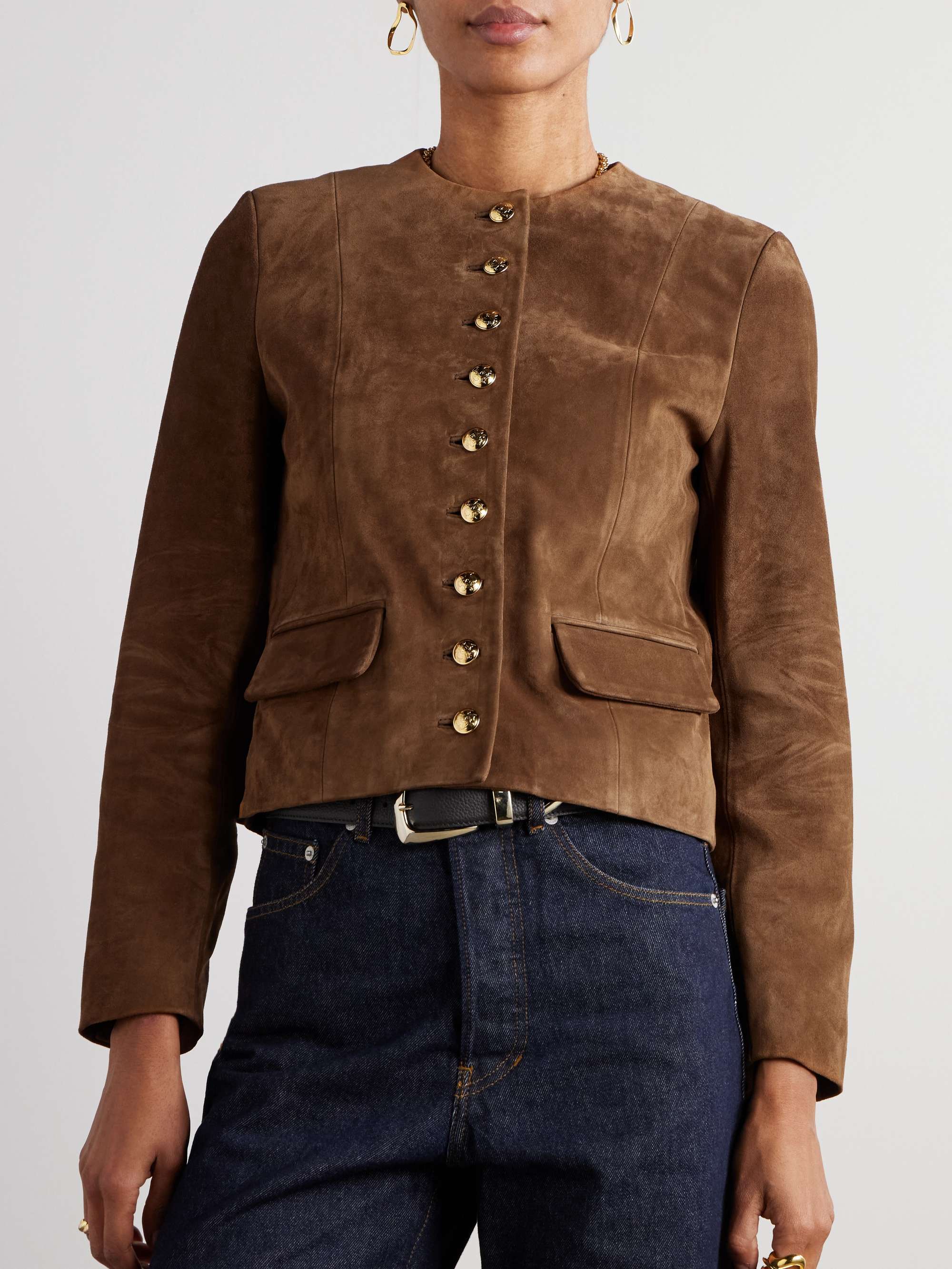 Nanon suede jacket view