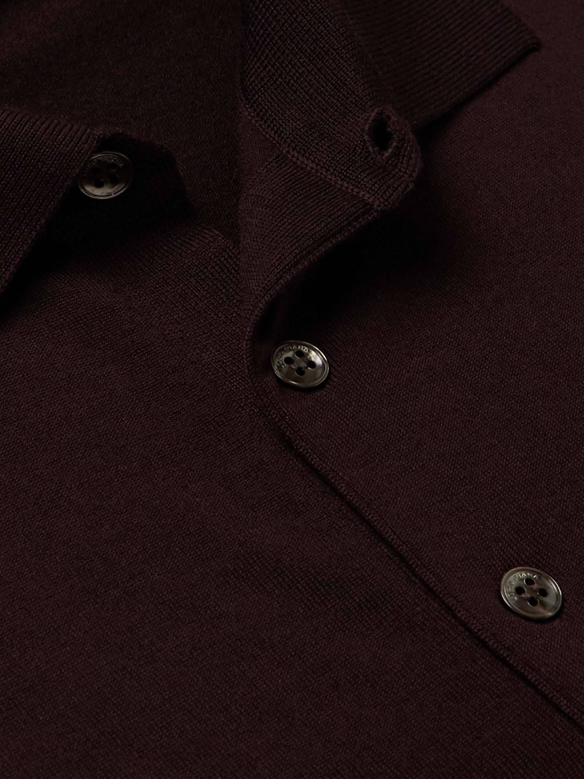Slim-Fit Wish Virgin Wool Polo Shirt view