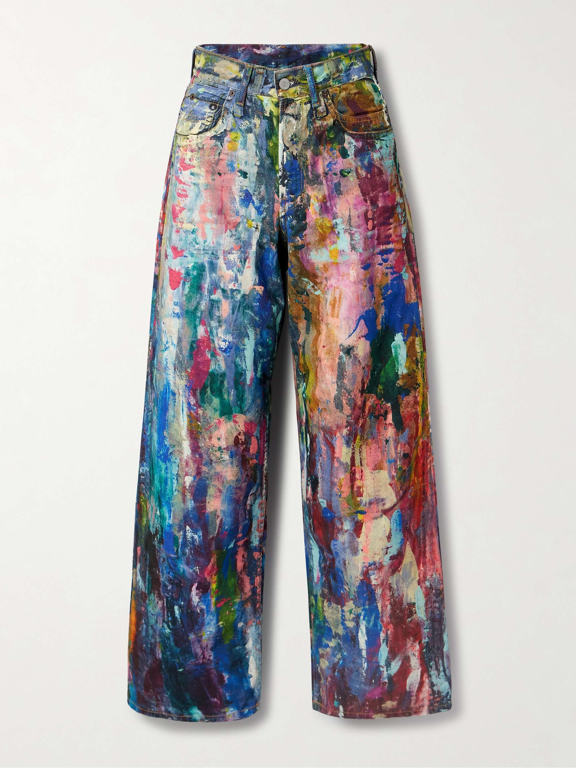 1981 printed low-rise wide-leg jeans view