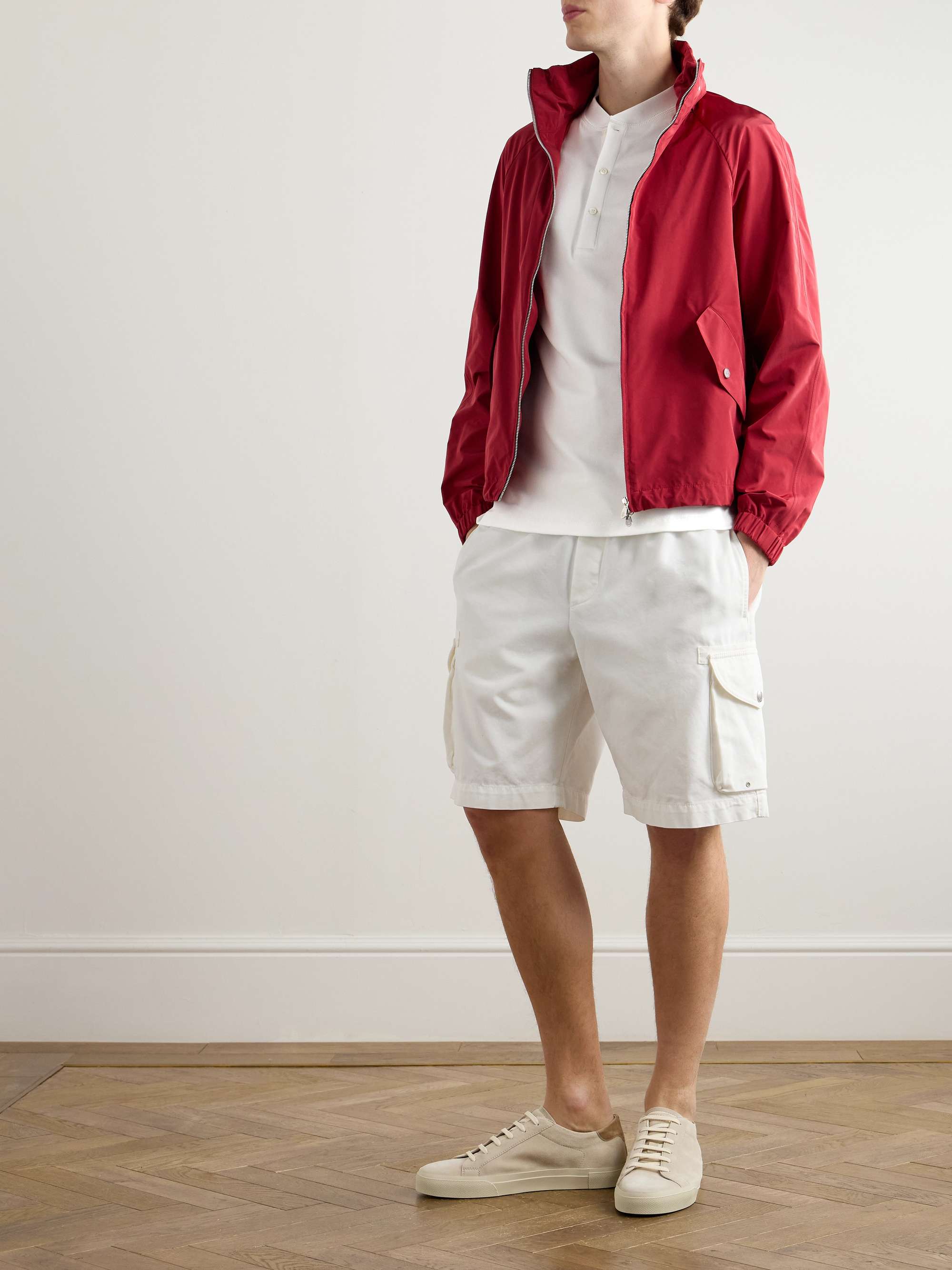 Ribbed Cotton-Jersey Henley T-Shirt view