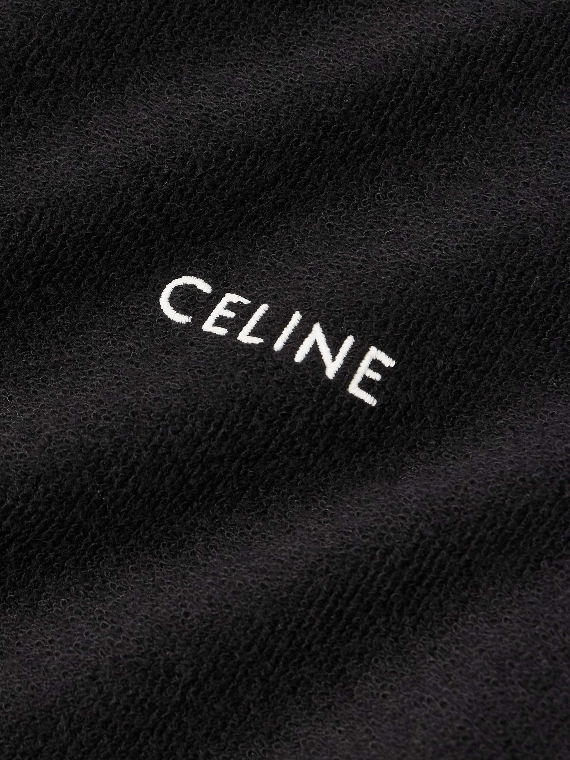 Logo-Embroidered Cotton-Blend Terry Hoodie view