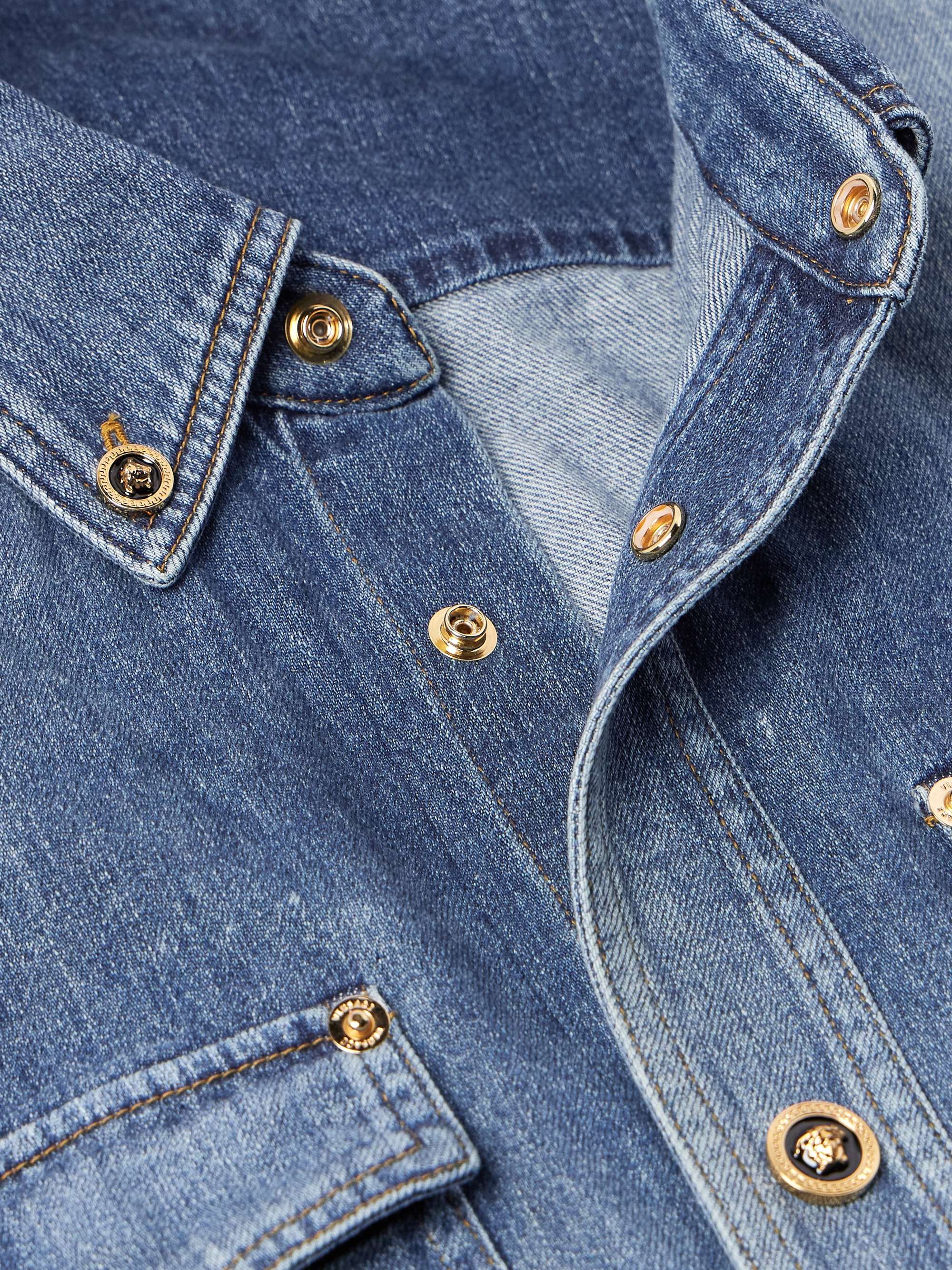 Button-Down Collar Denim Overshirt view