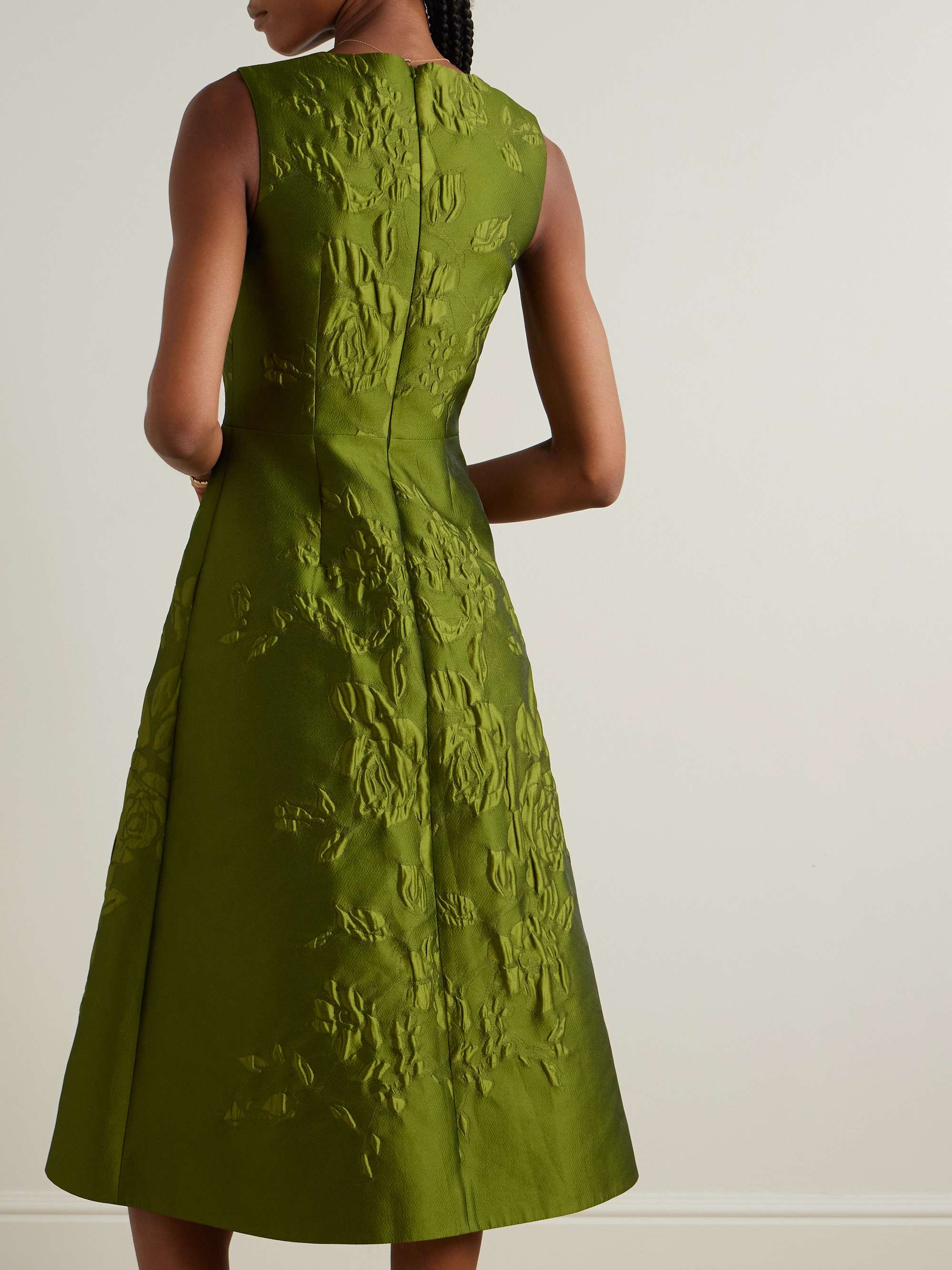Pinah floral cloqué midi dress view