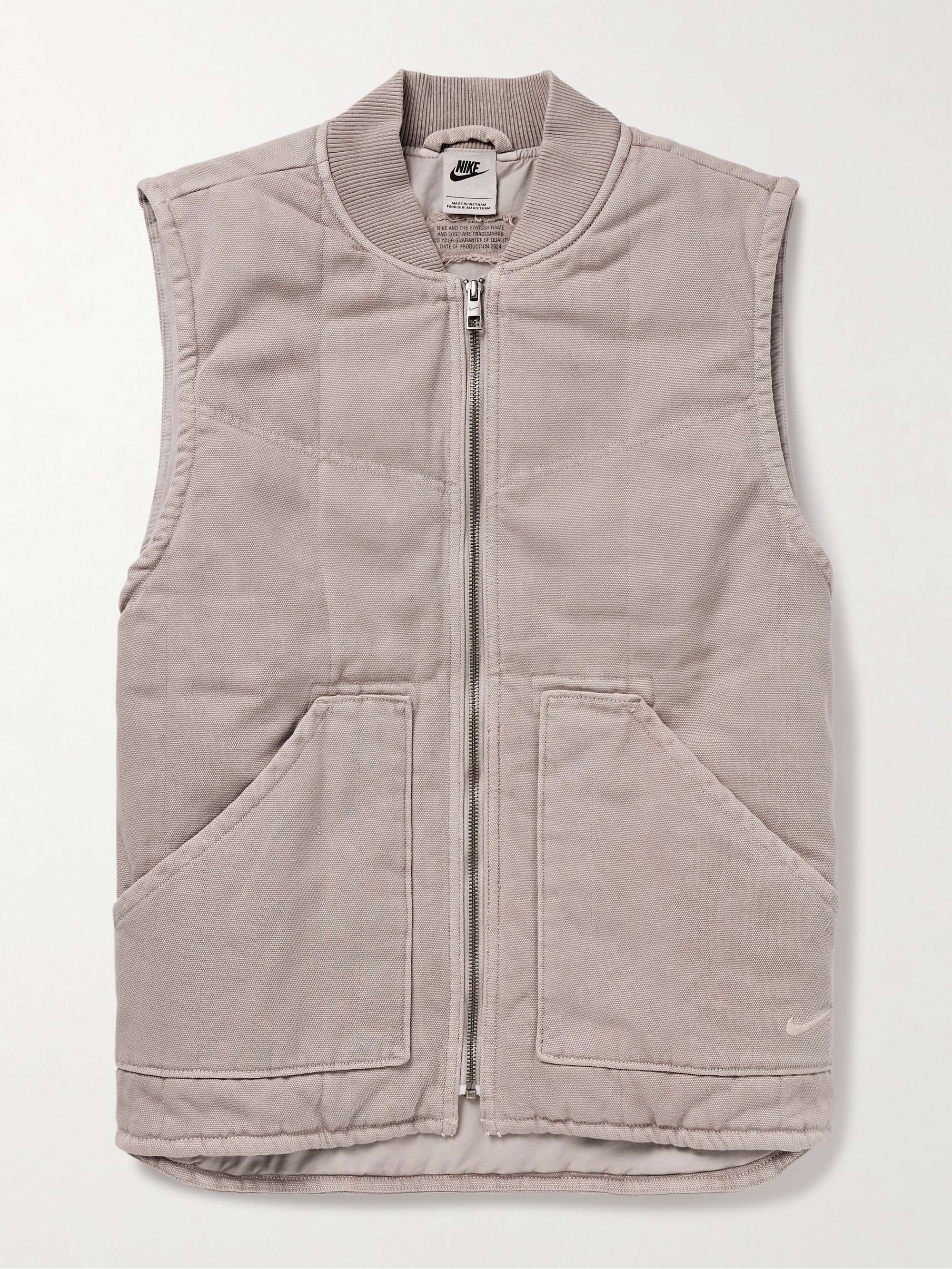 Life Padded Garment-Dyed Cotton-Canvas Gilet view