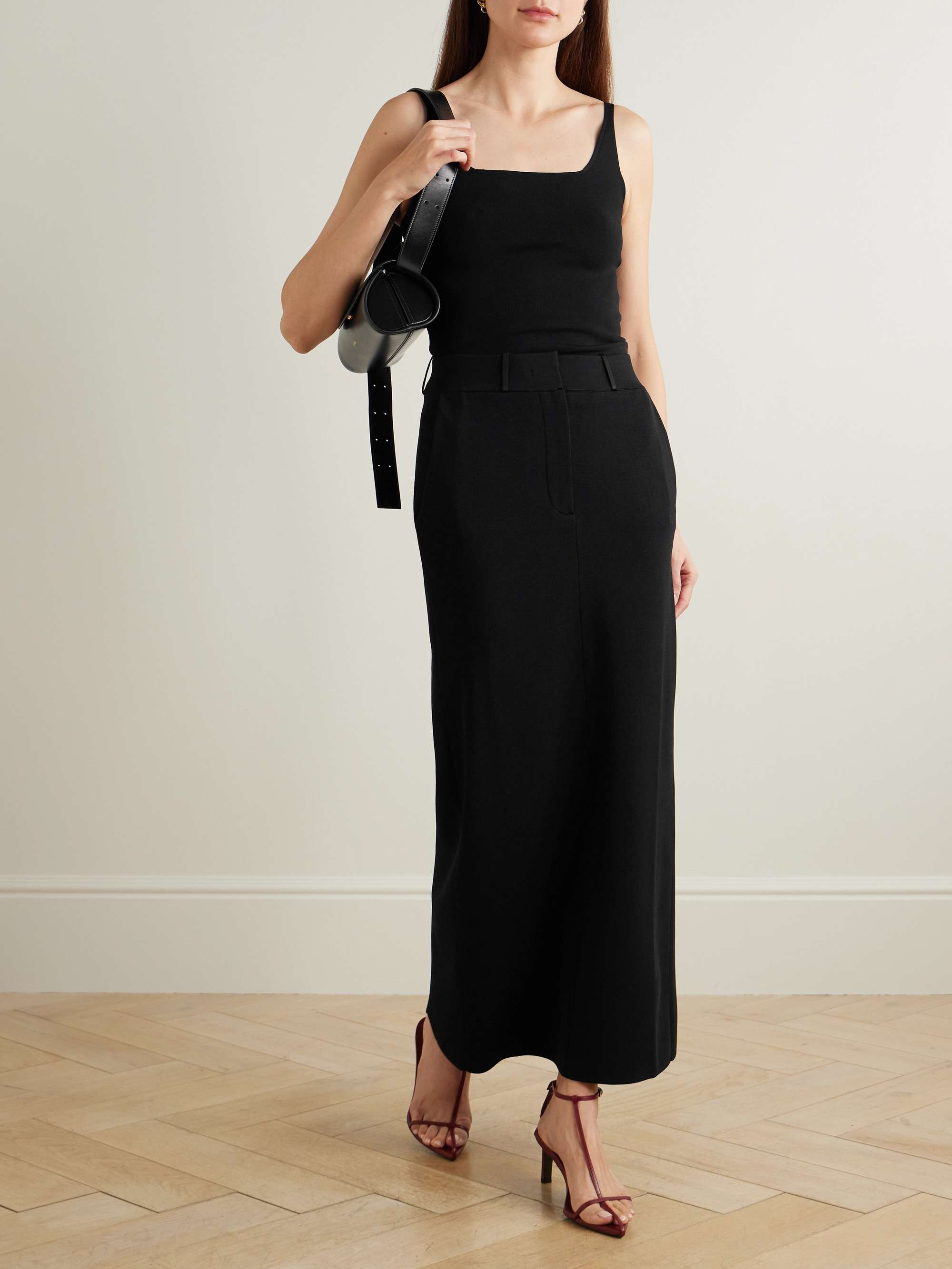 Milano stretch-knit maxi skirt view