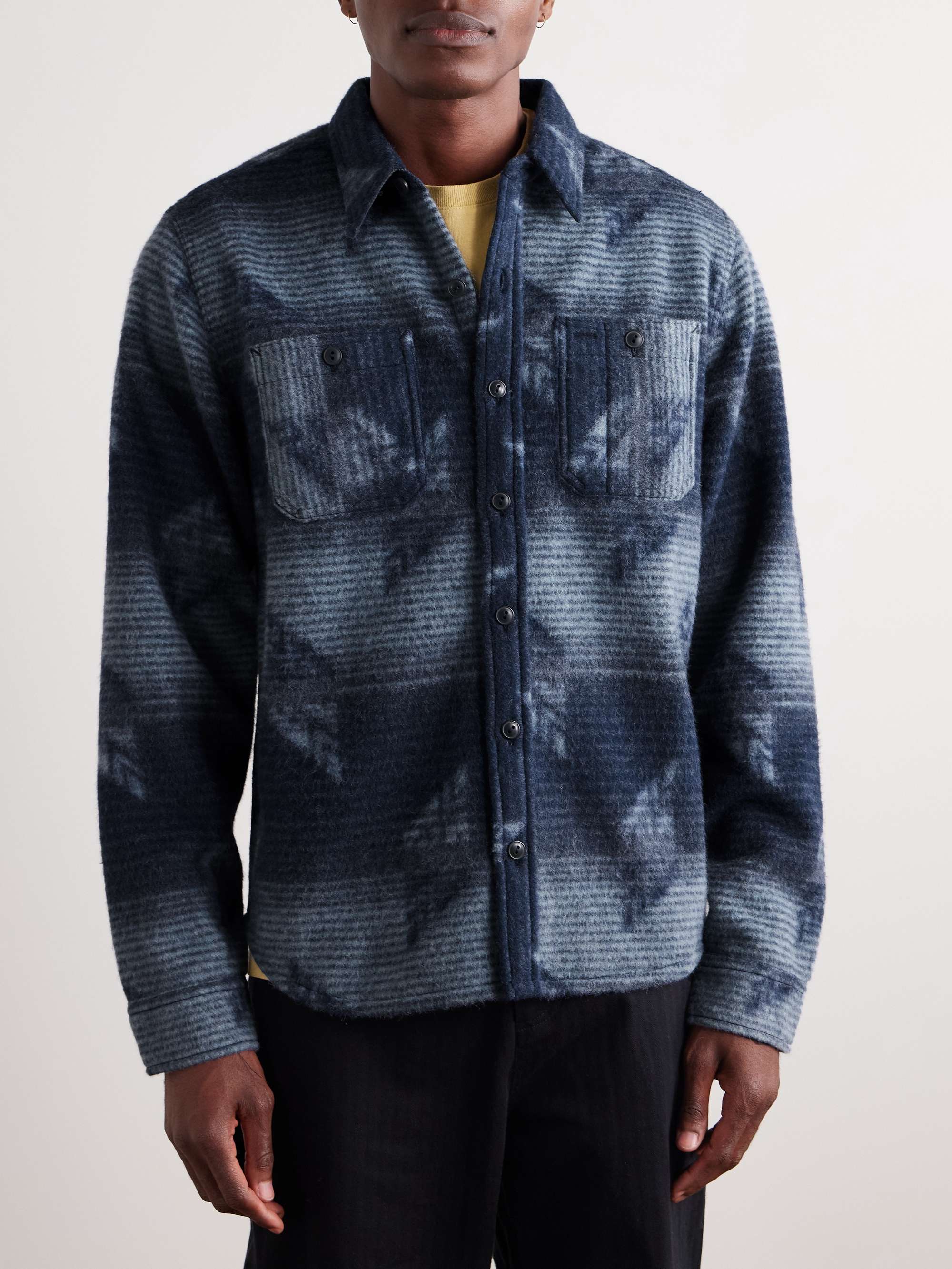 Roland Brushed-Jacquard Shirt view