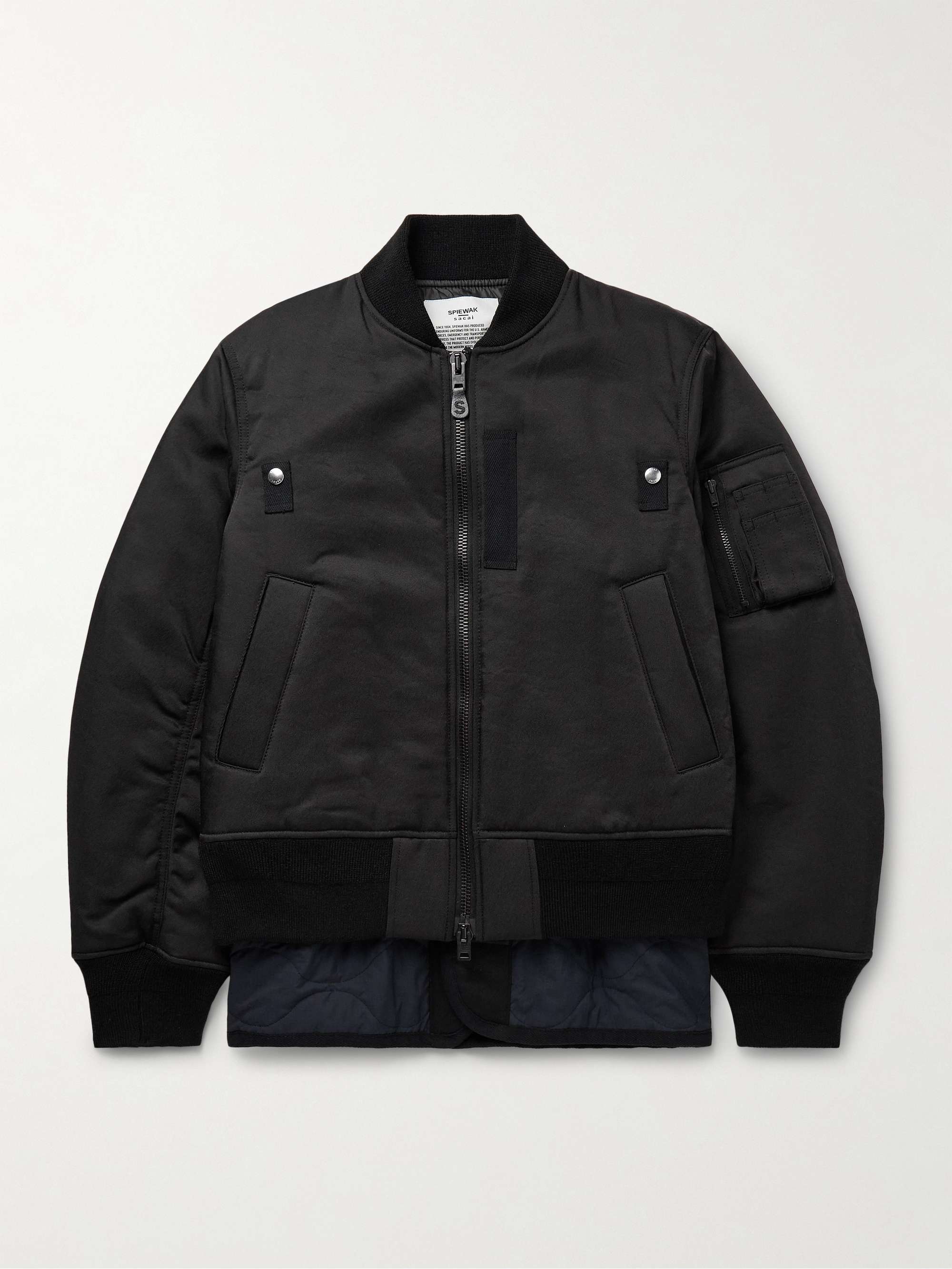 + Spiewak Layered Titan Cloth Twill and Ripstop Bomber Jacket view