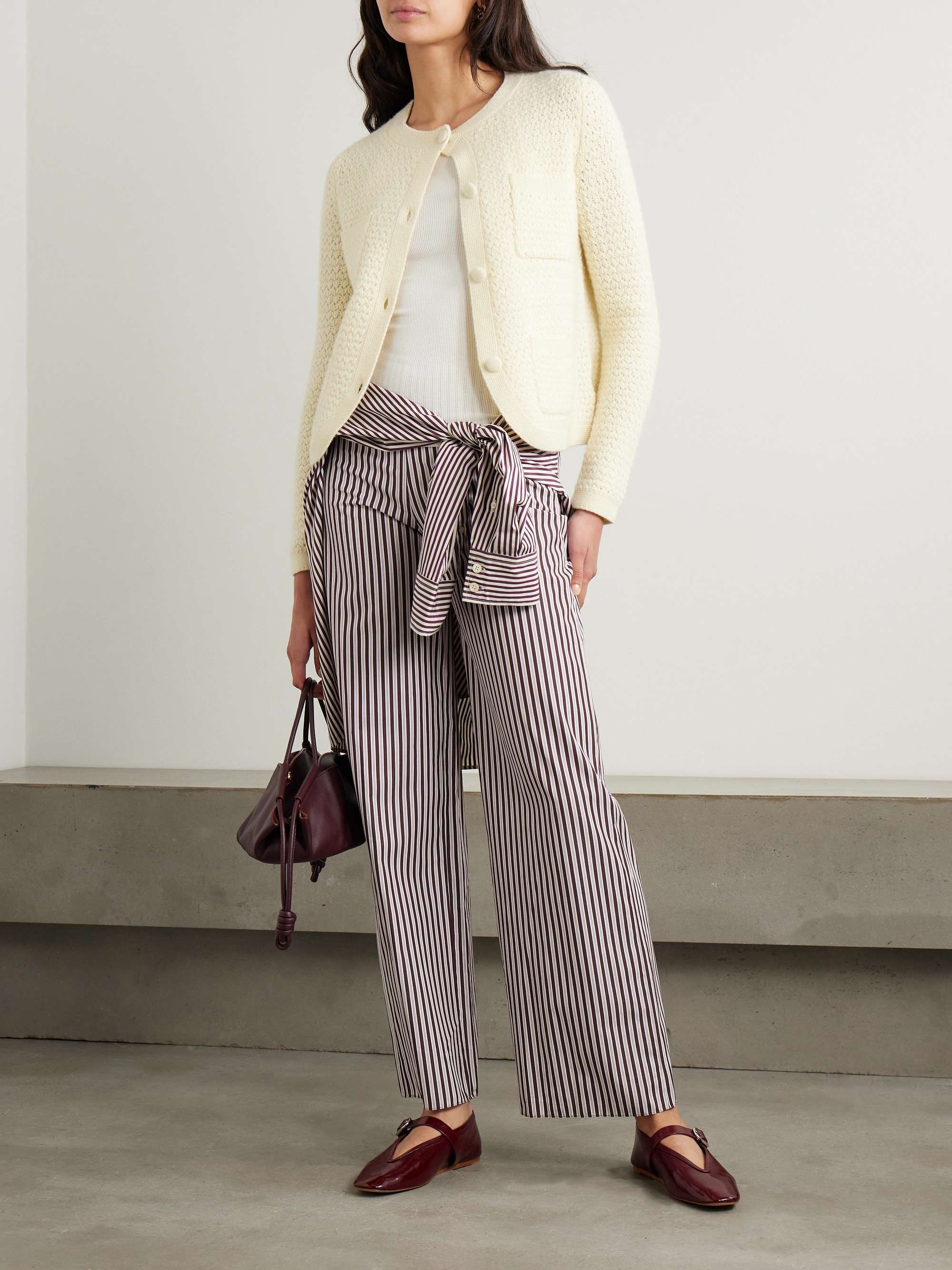 Tulip organic cashmere cardigan view