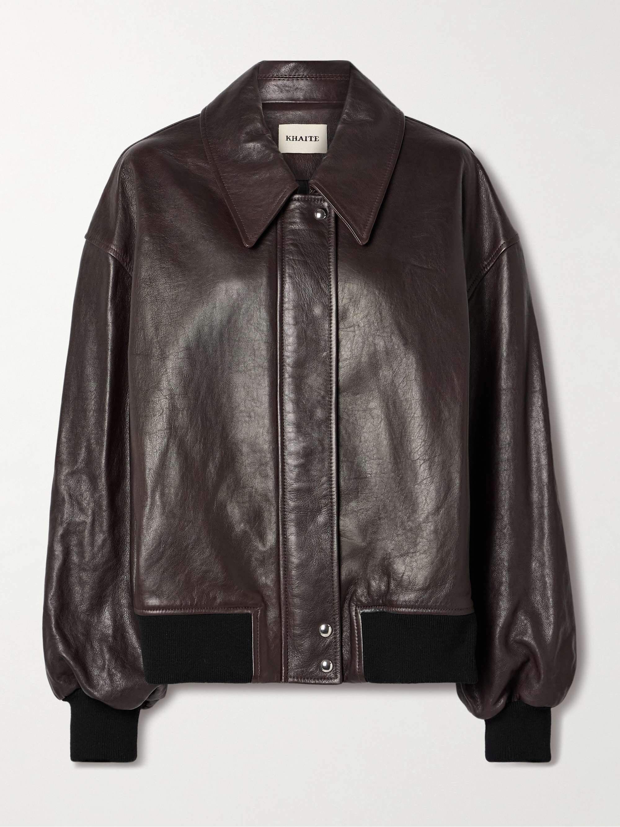 Shelman leather bomber jacket view