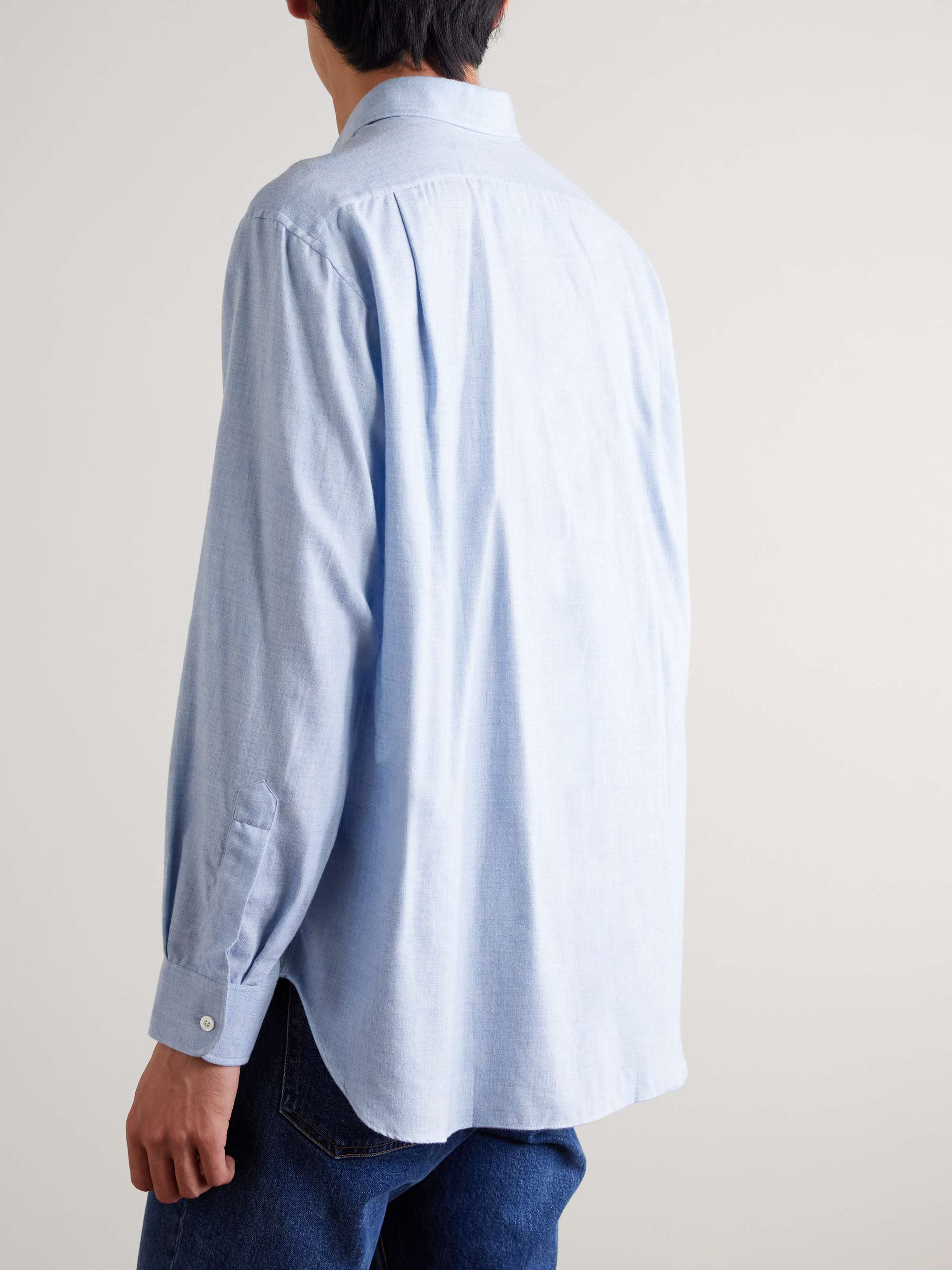 Cotton and Wool-Blend Shirt view