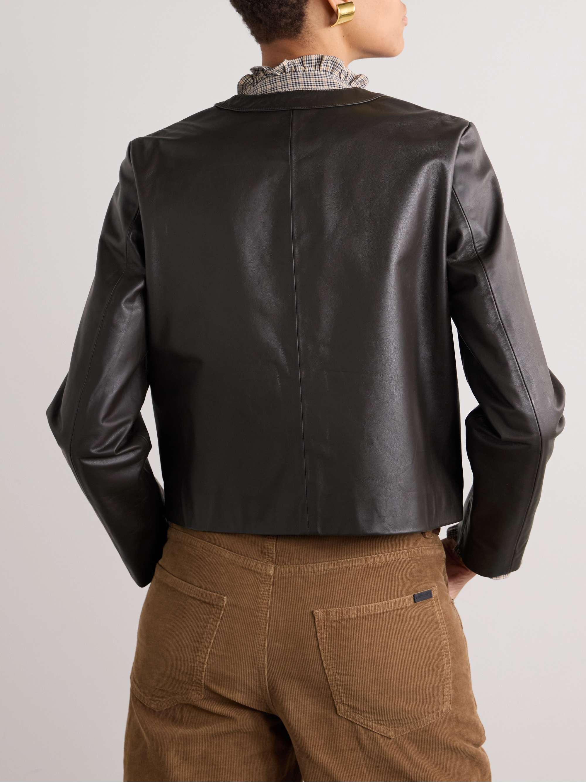 Kitra leather jacket view