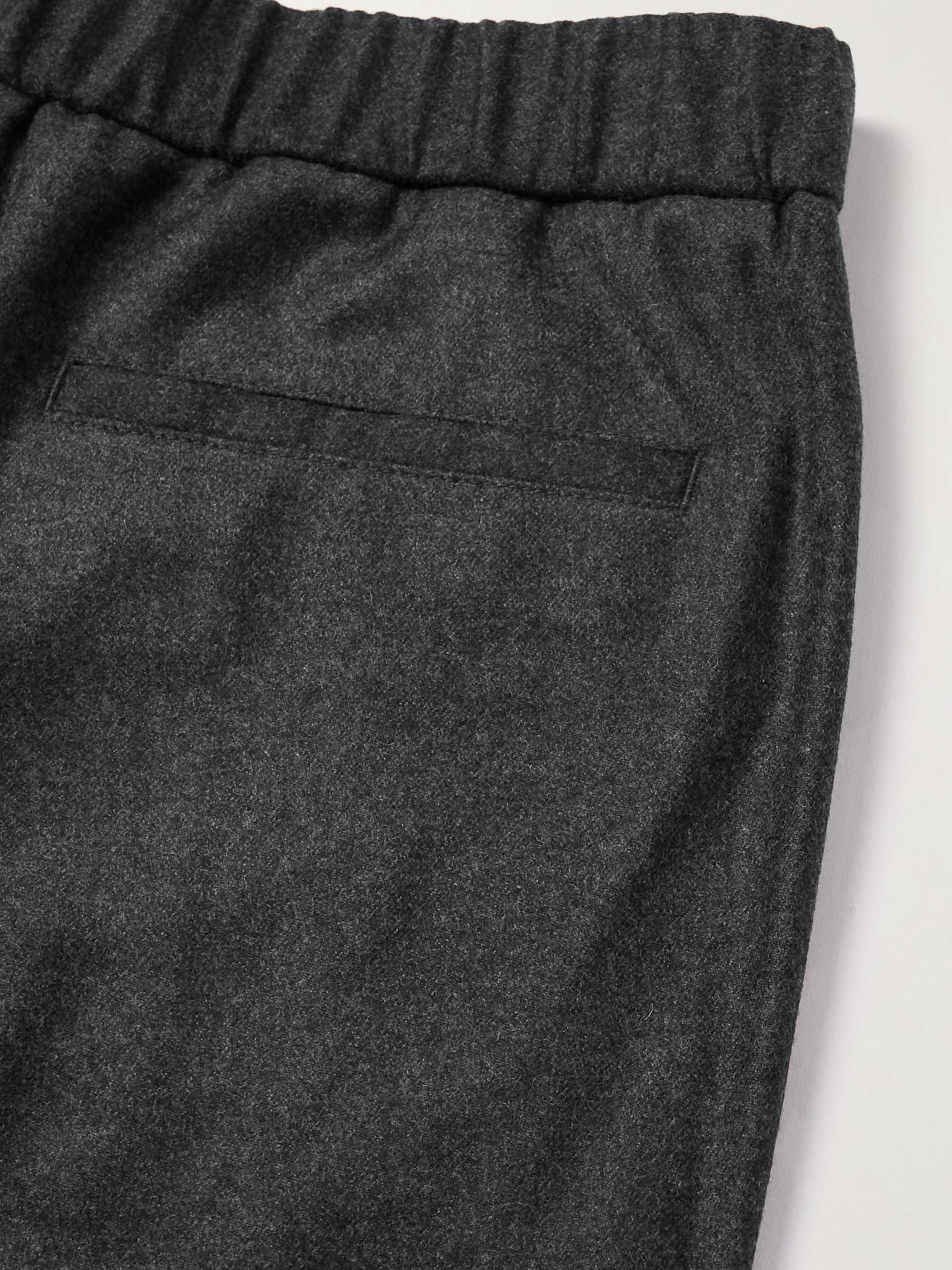 Slim-Fit Virgin Wool and Cashmere-Blend Trousers view