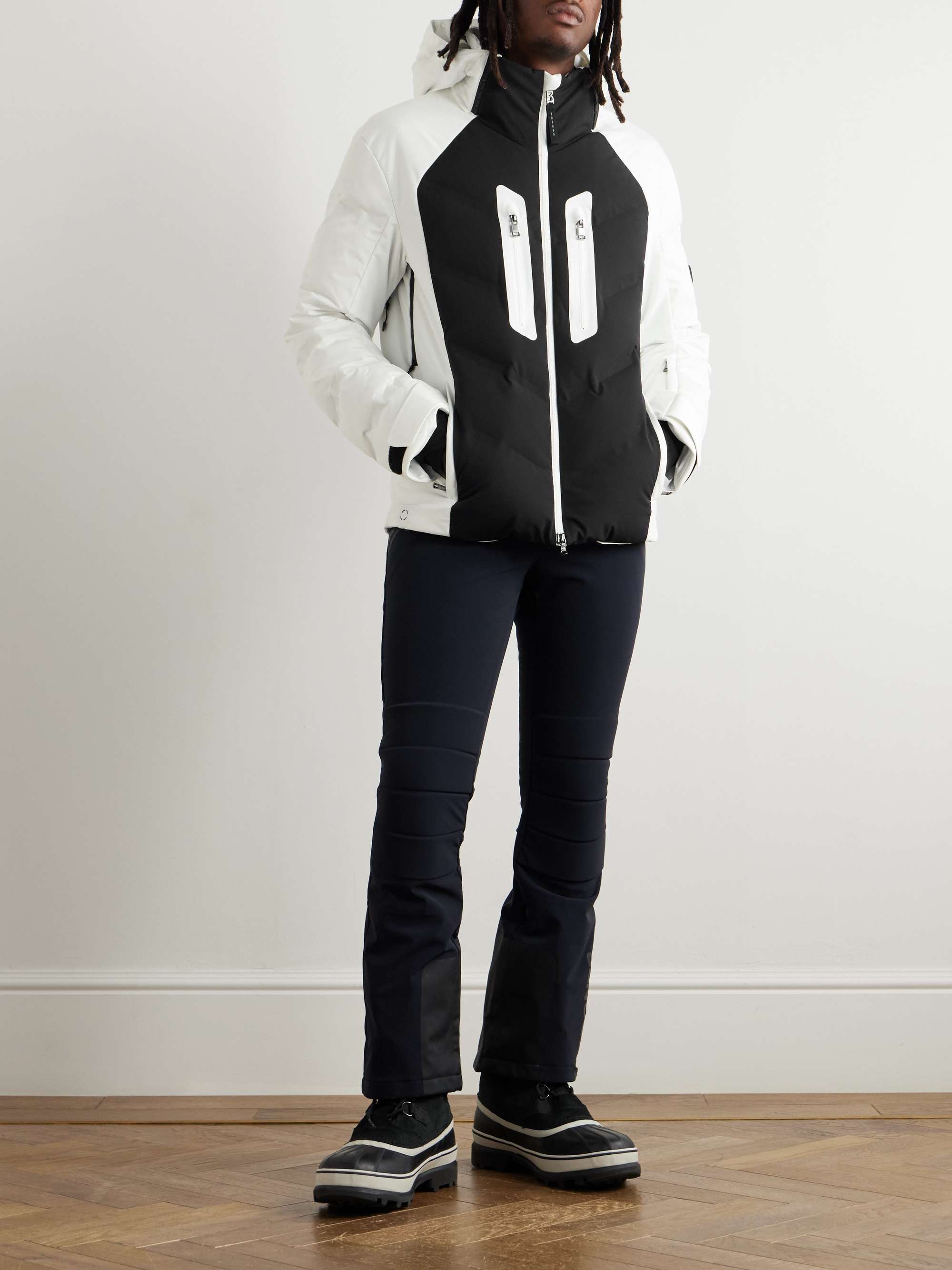 Felos-D Two-Tone Quilted Shell Hooded Down Jacket view