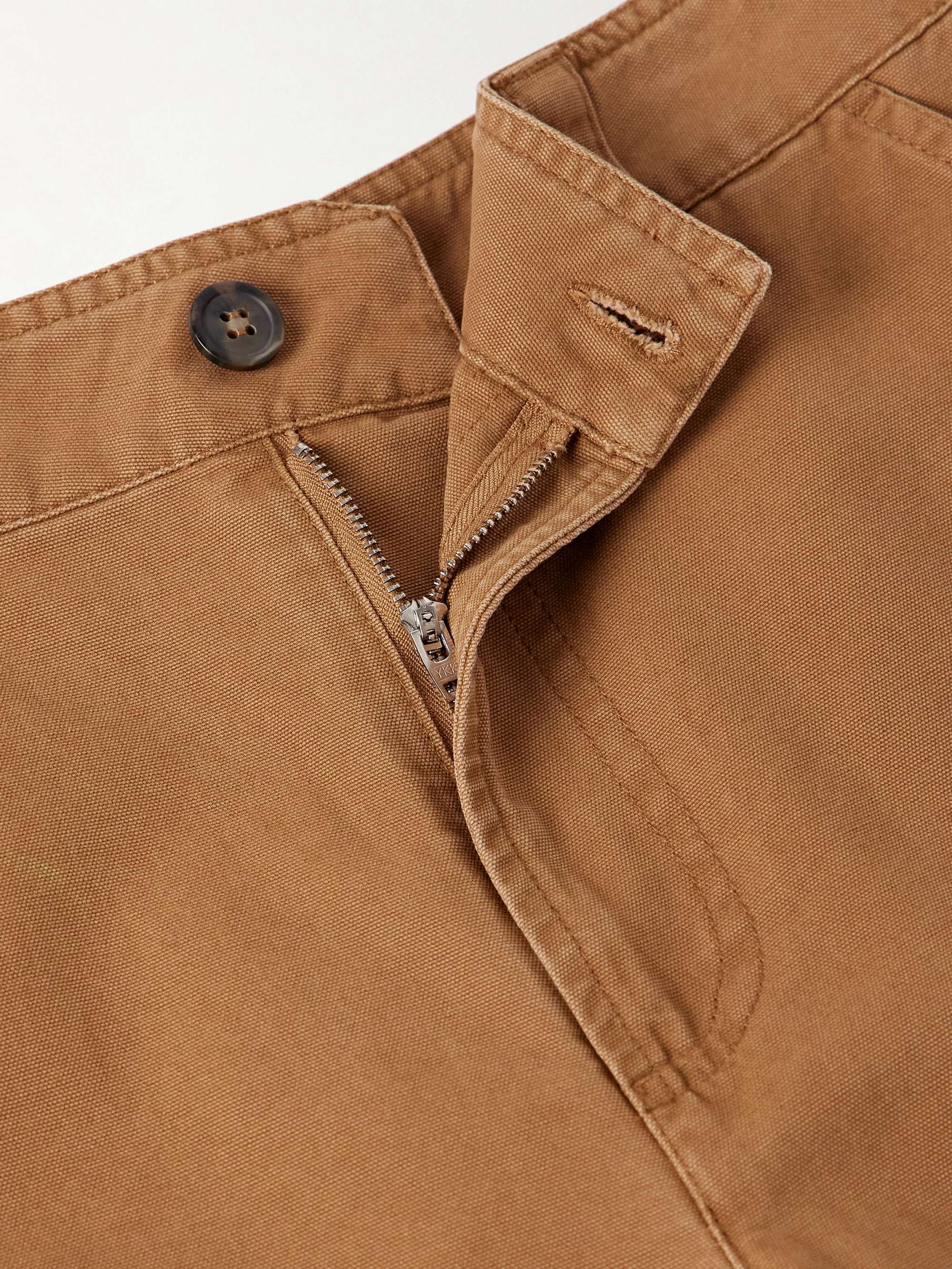 Fergus Straight-Leg Cotton-Canvas Trousers view