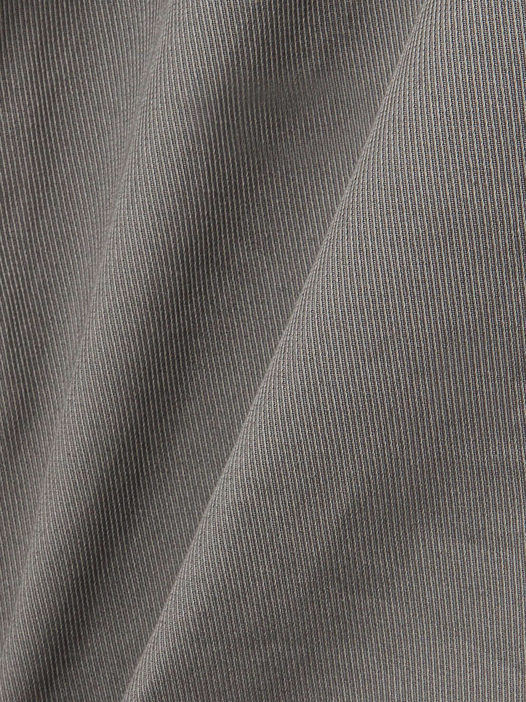 Belted jersey-paneled cotton-blend twill pants view