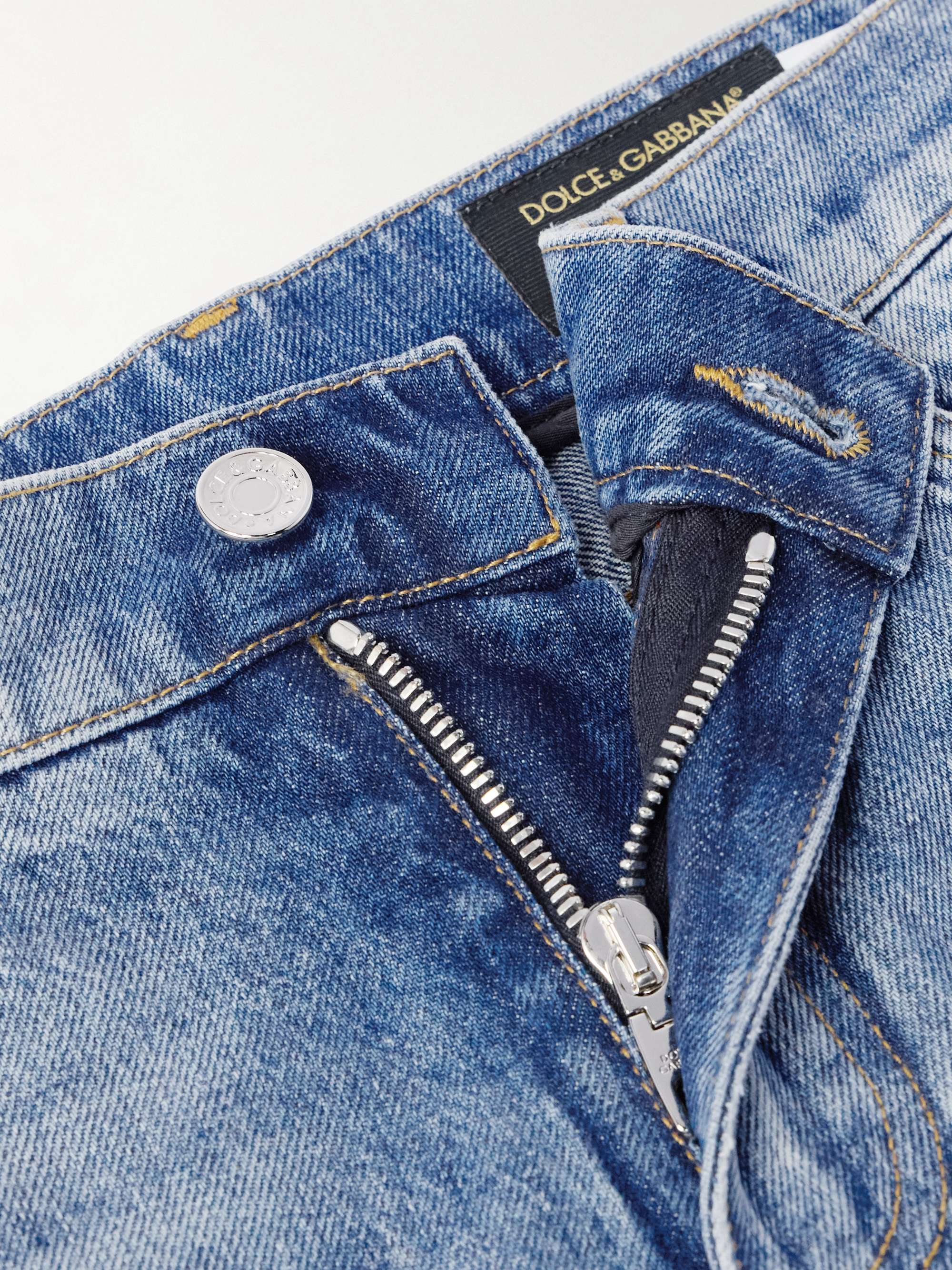 Logo-Appliquéd Slim-Fit Jeans view
