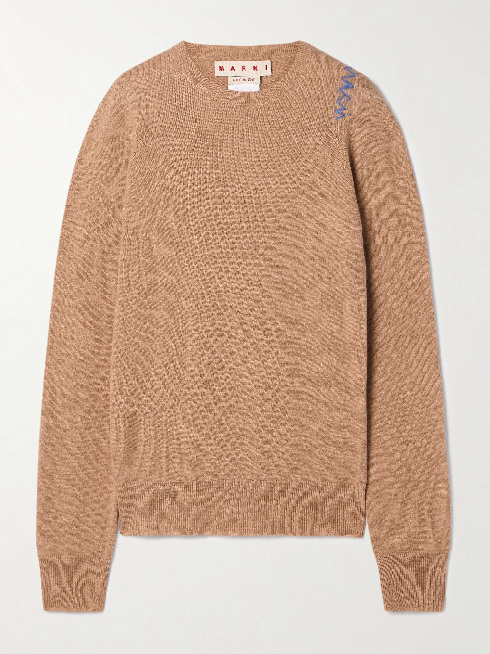 Embroidered wool and cashmere-blend sweater view