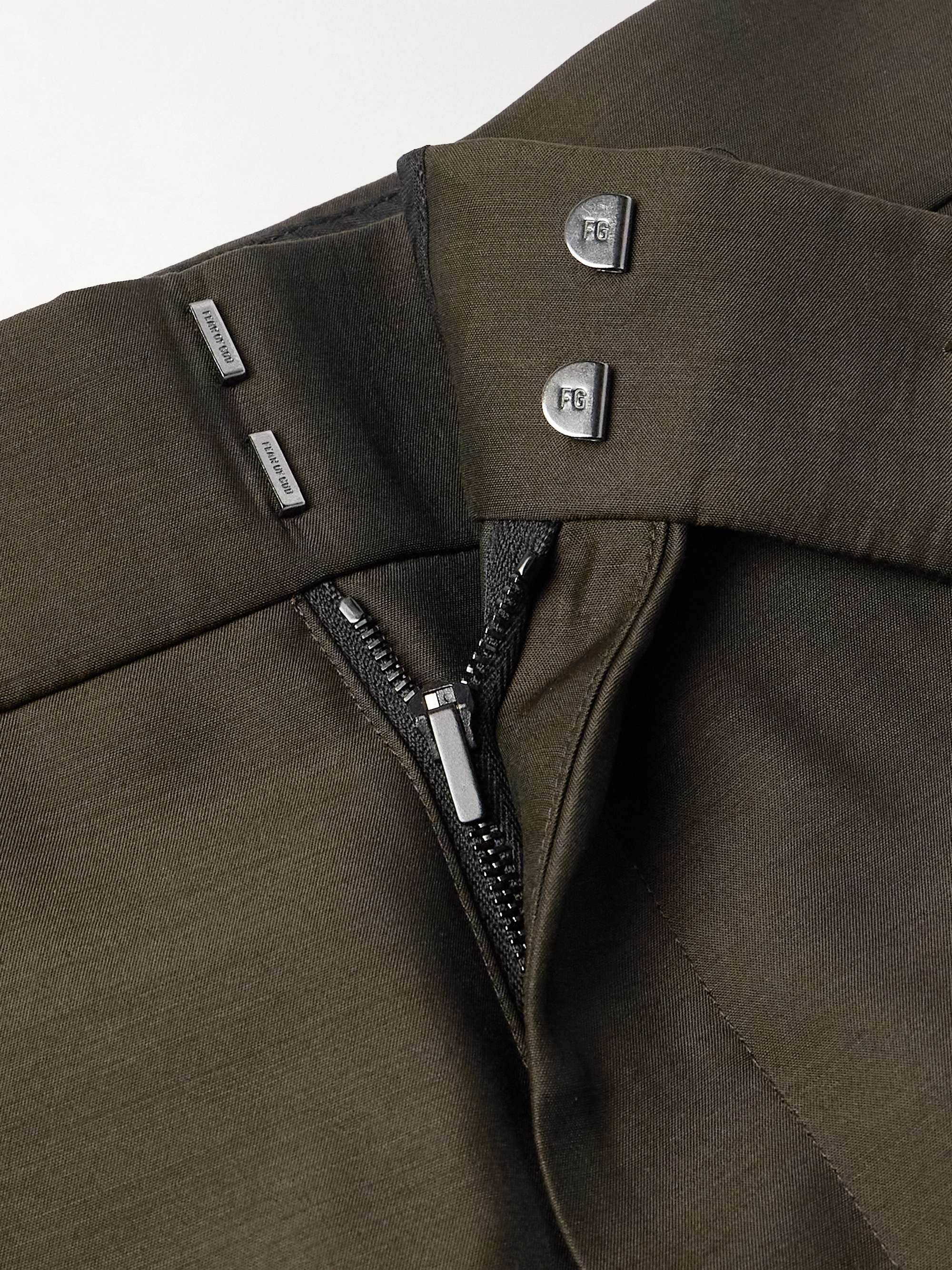 8th Straight-Leg Pleated Virgin Wool and Silk-Blend Suit Trousers view