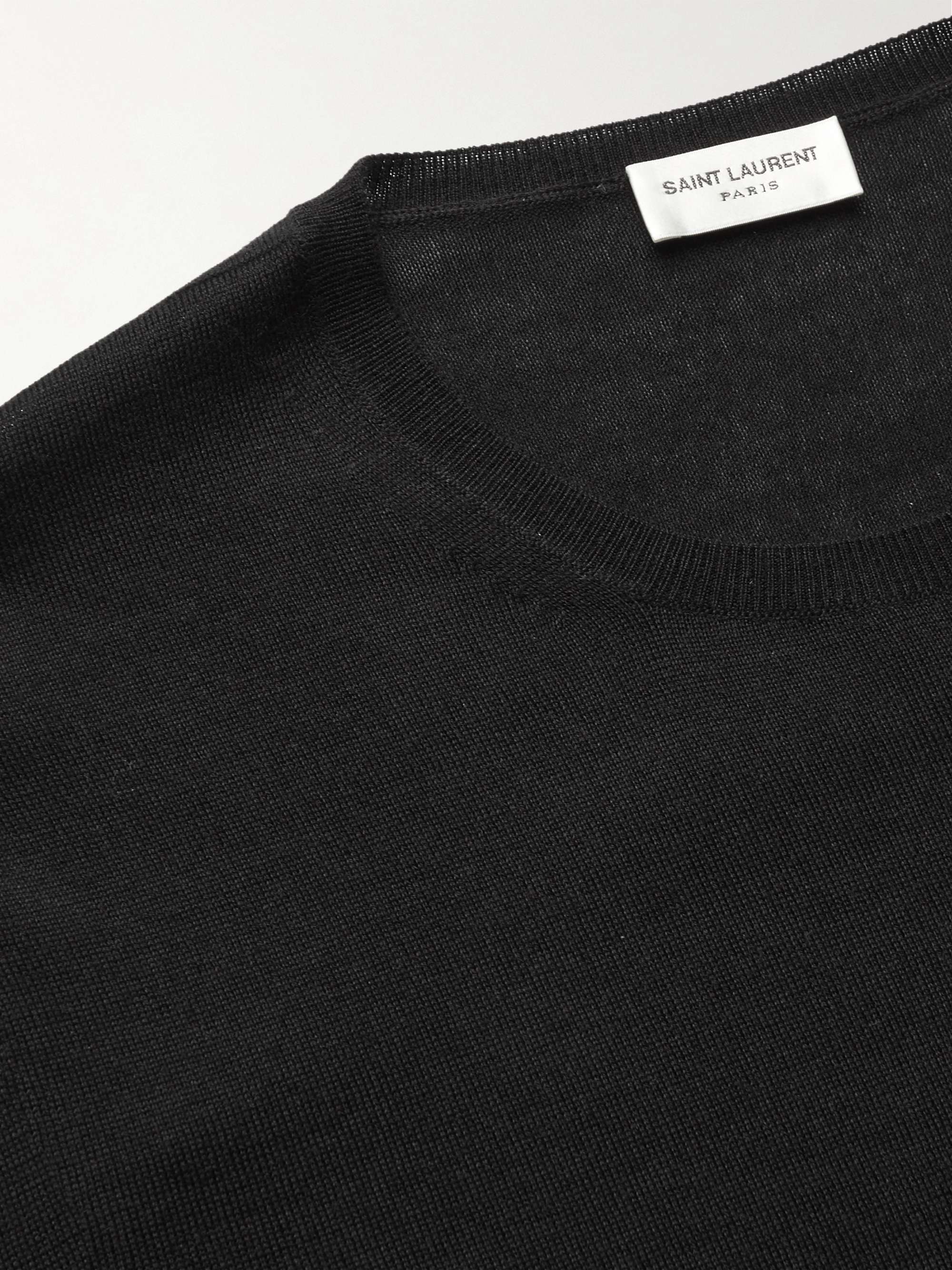Slim-Fit Wool, Cashmere and Silk-Blend Sweater view