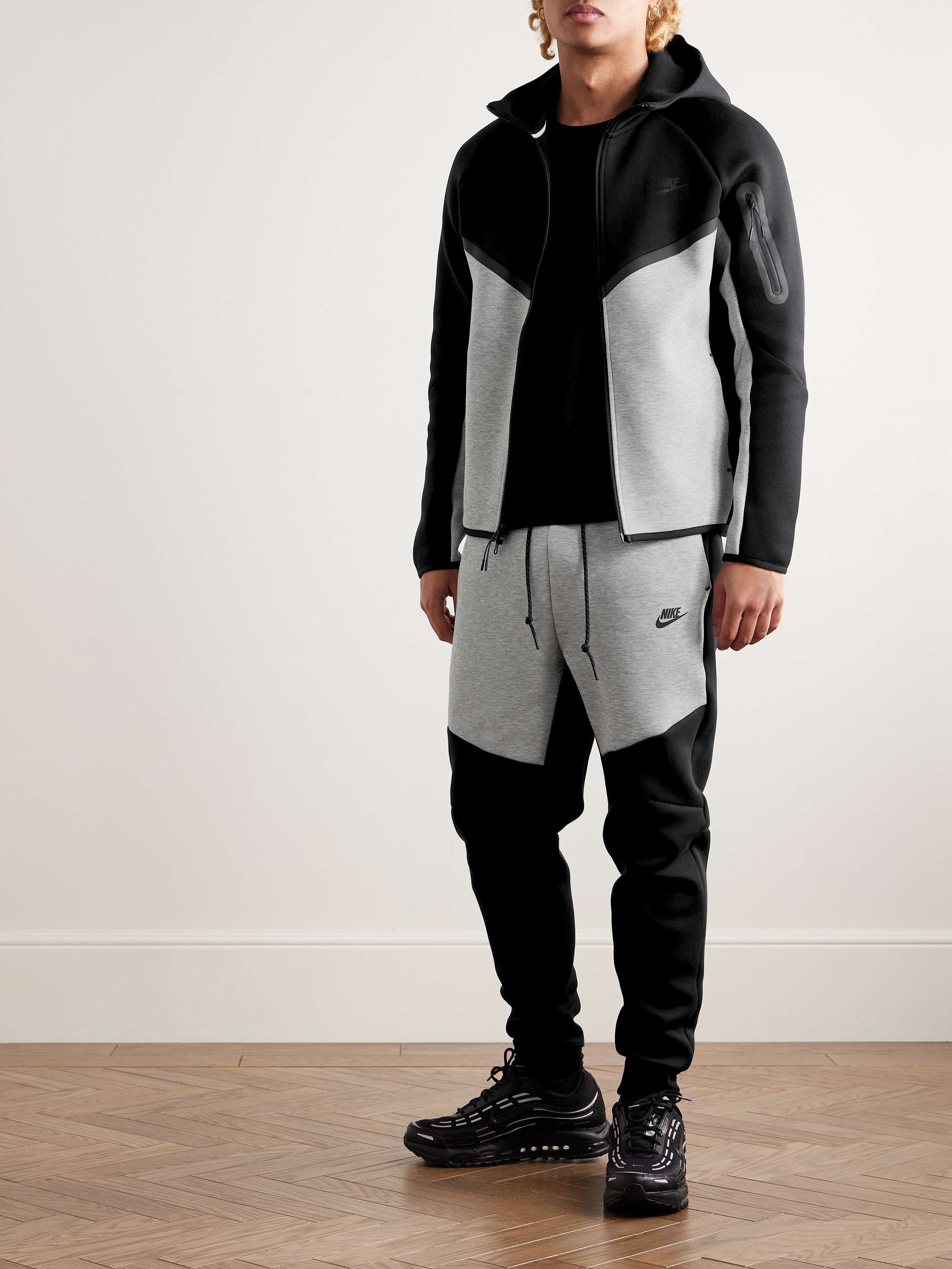 Windrunner Logo-Print Cotton-Blend Tech Fleece Zip-Up Hoodie view