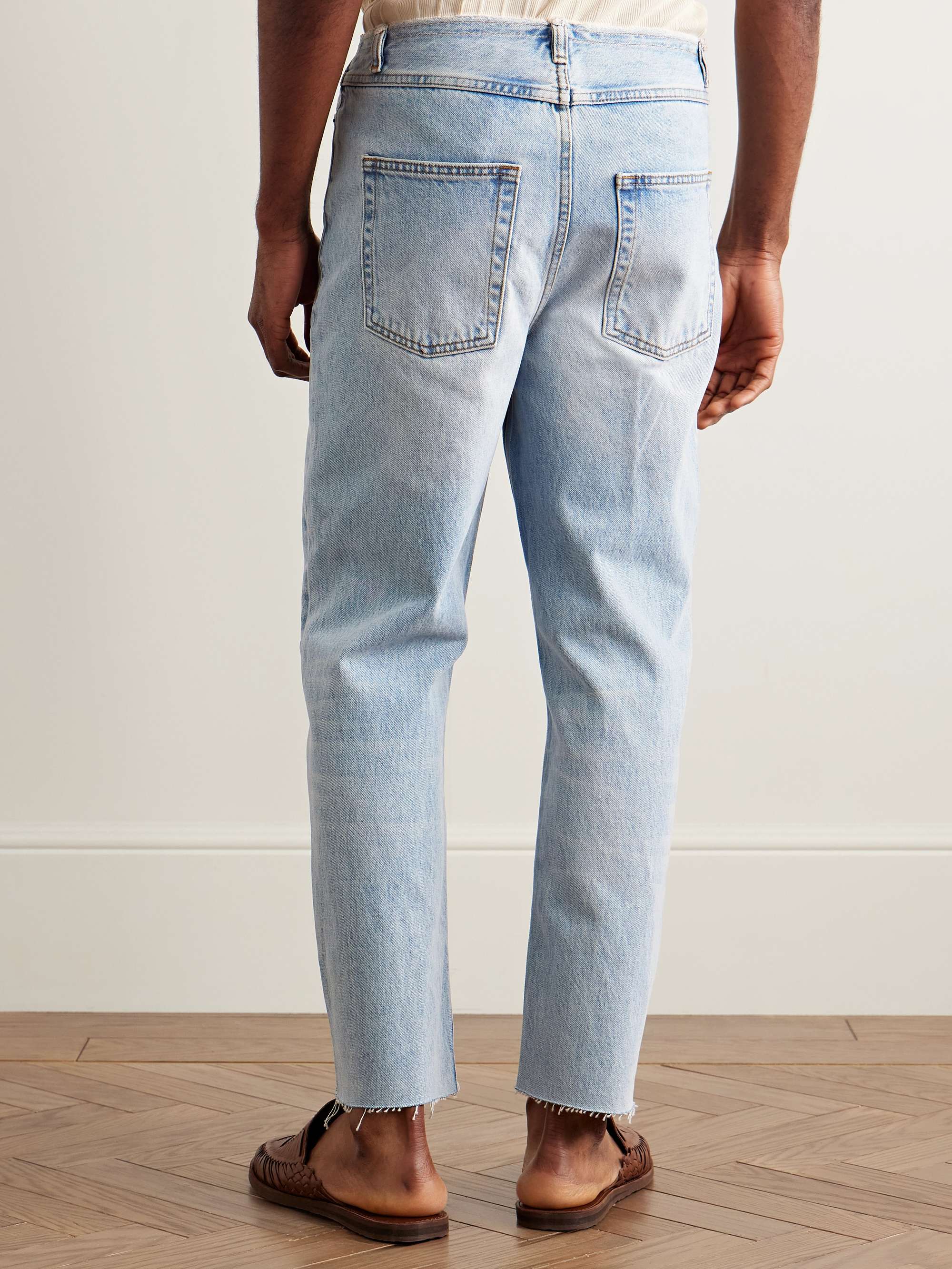 Tapahi Cropped Slim-Fit Straight-Leg Jeans view
