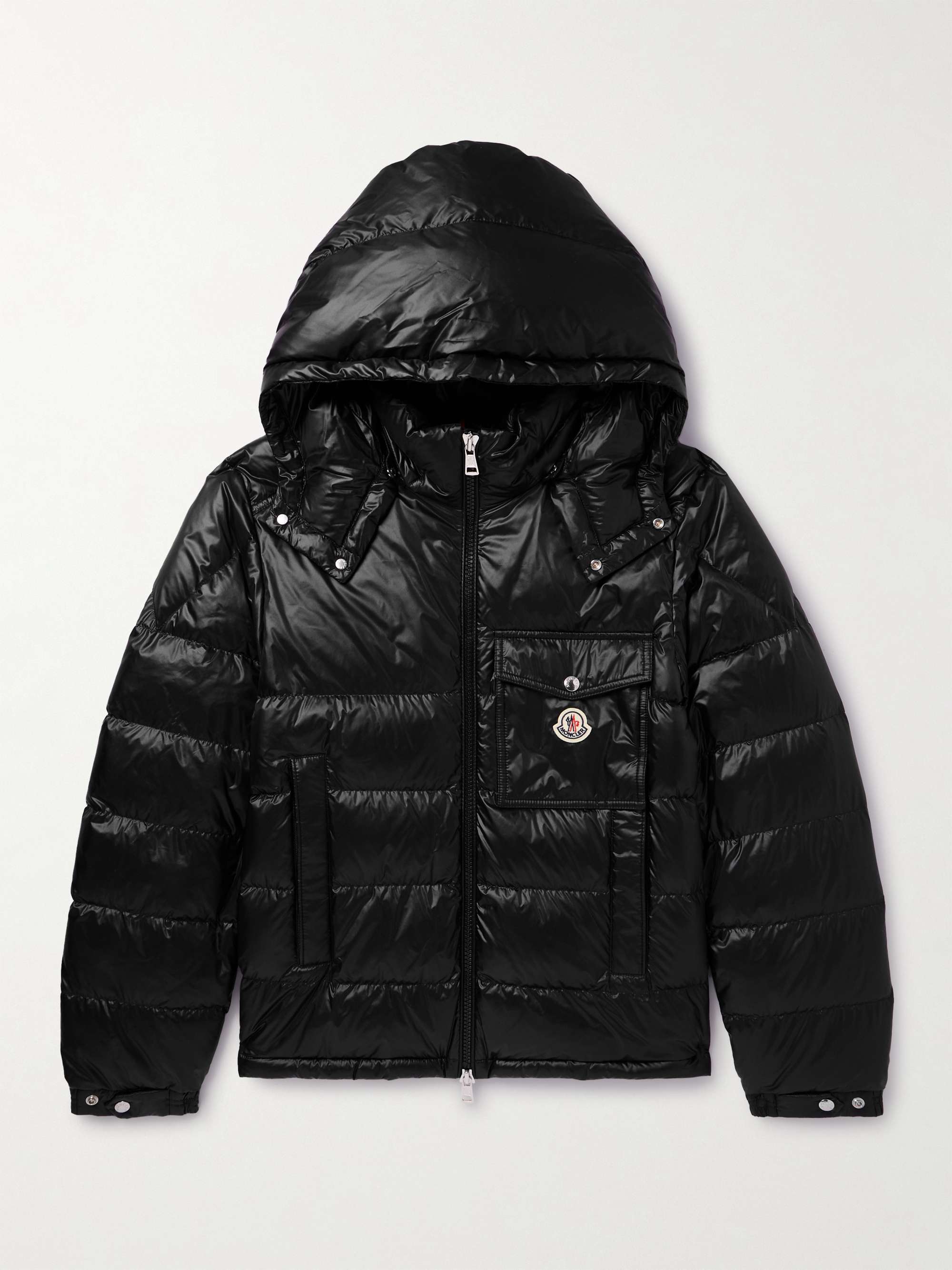 Wollaston Logo-Appliquéd Quilted Shell Hooded Down Jacket view
