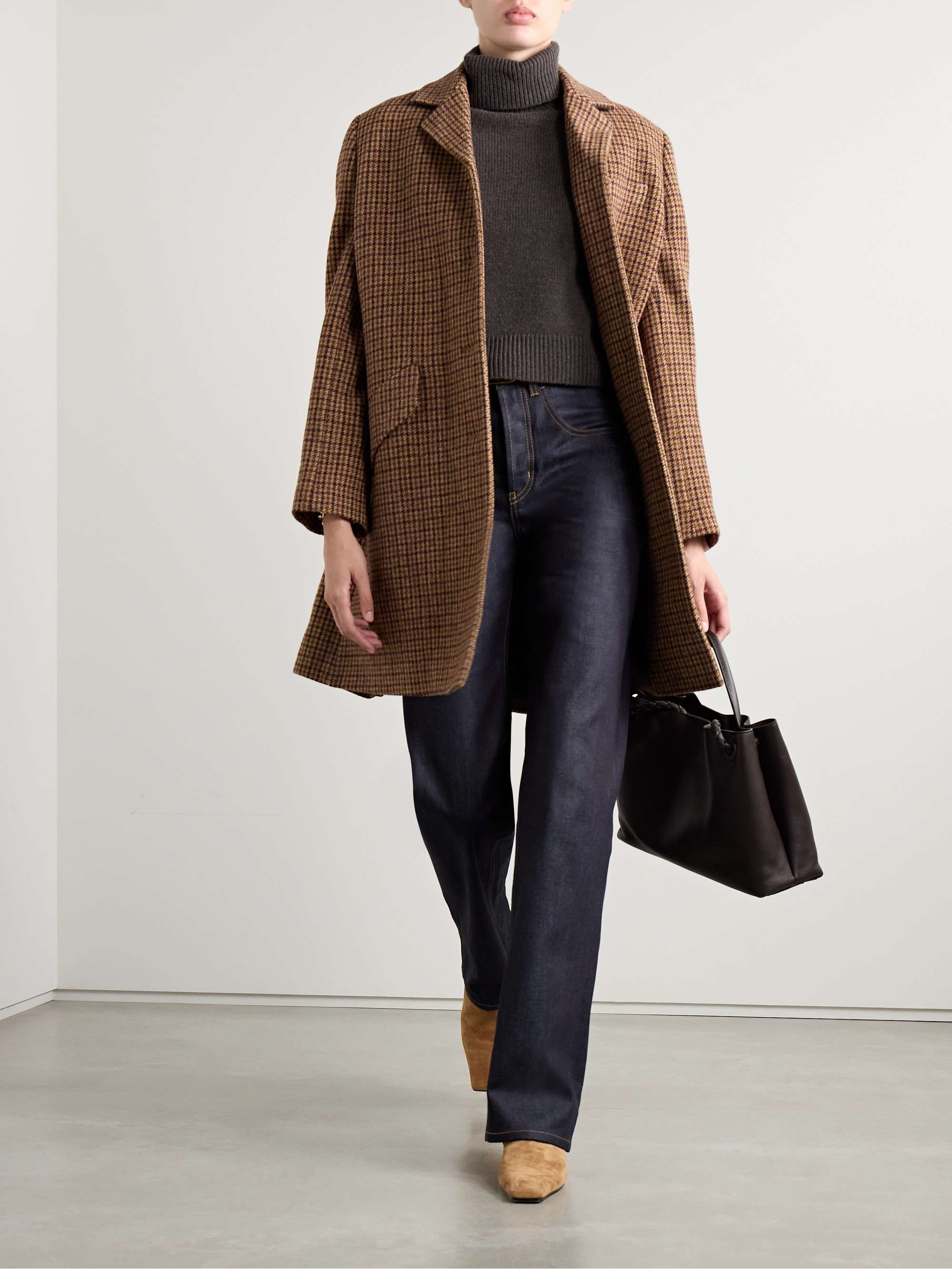 Hollyn cropped cashmere turtleneck sweater view