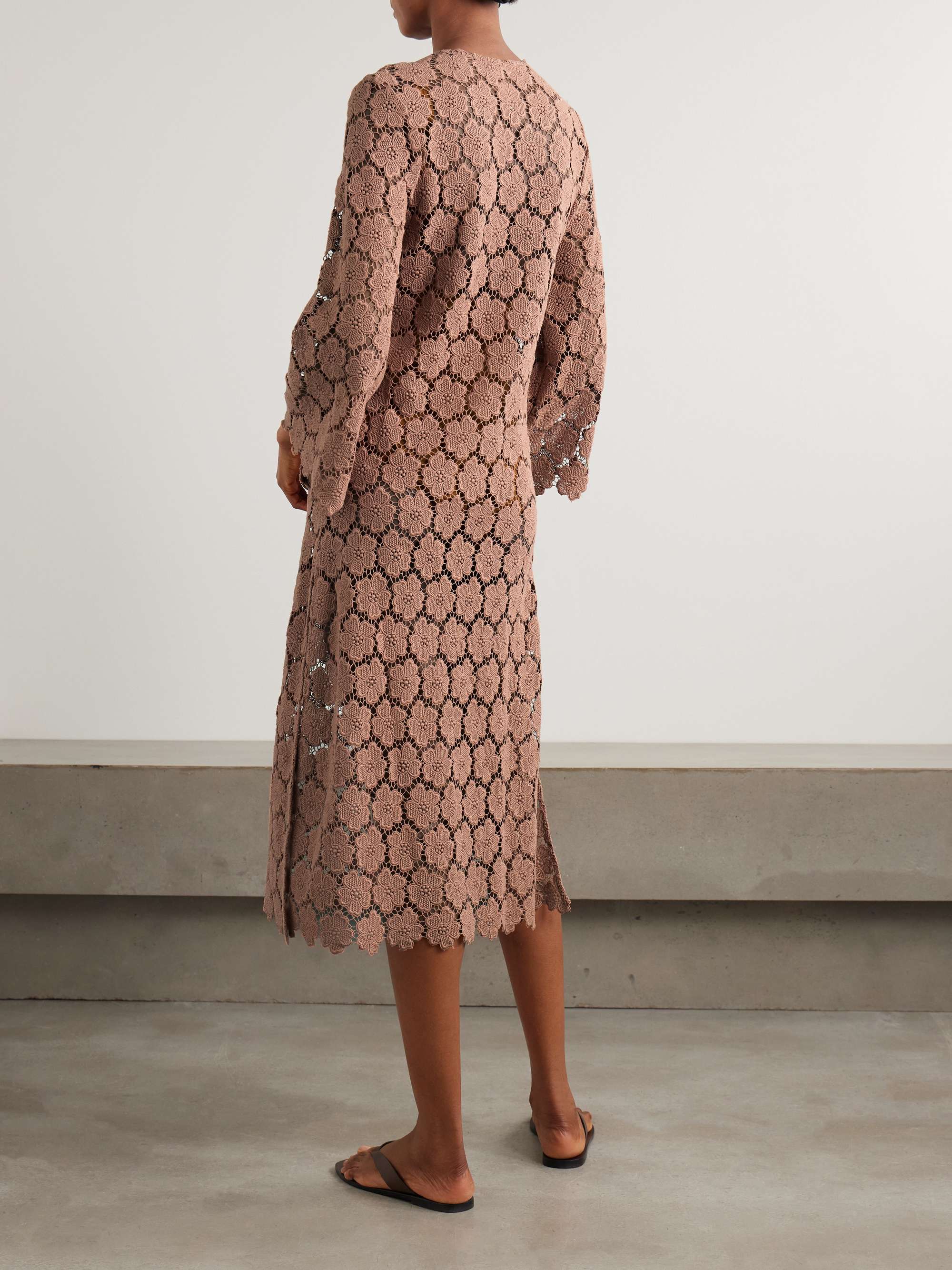 Arelis cotton guipure lace kaftan view