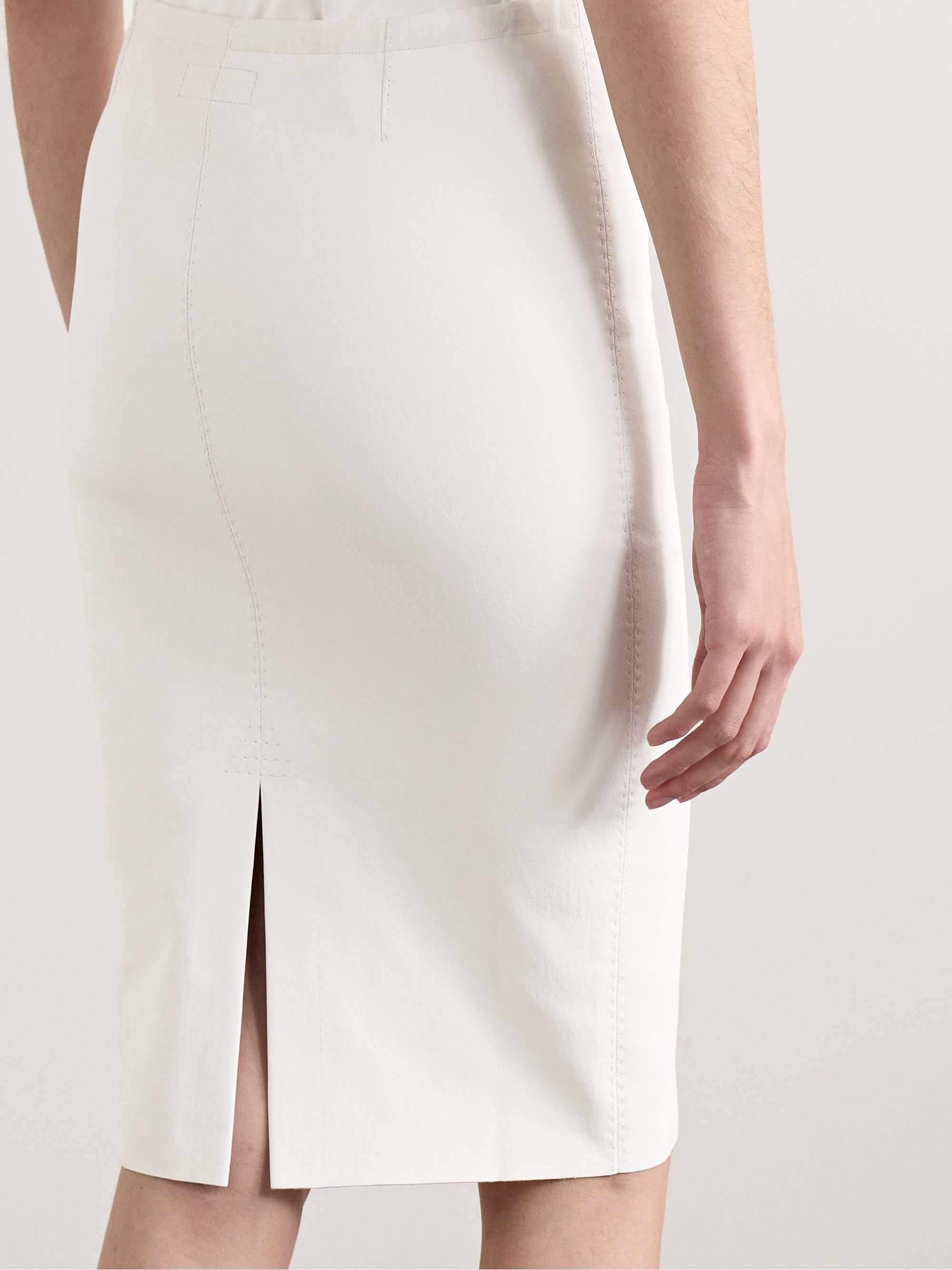 Gilda leather skirt view