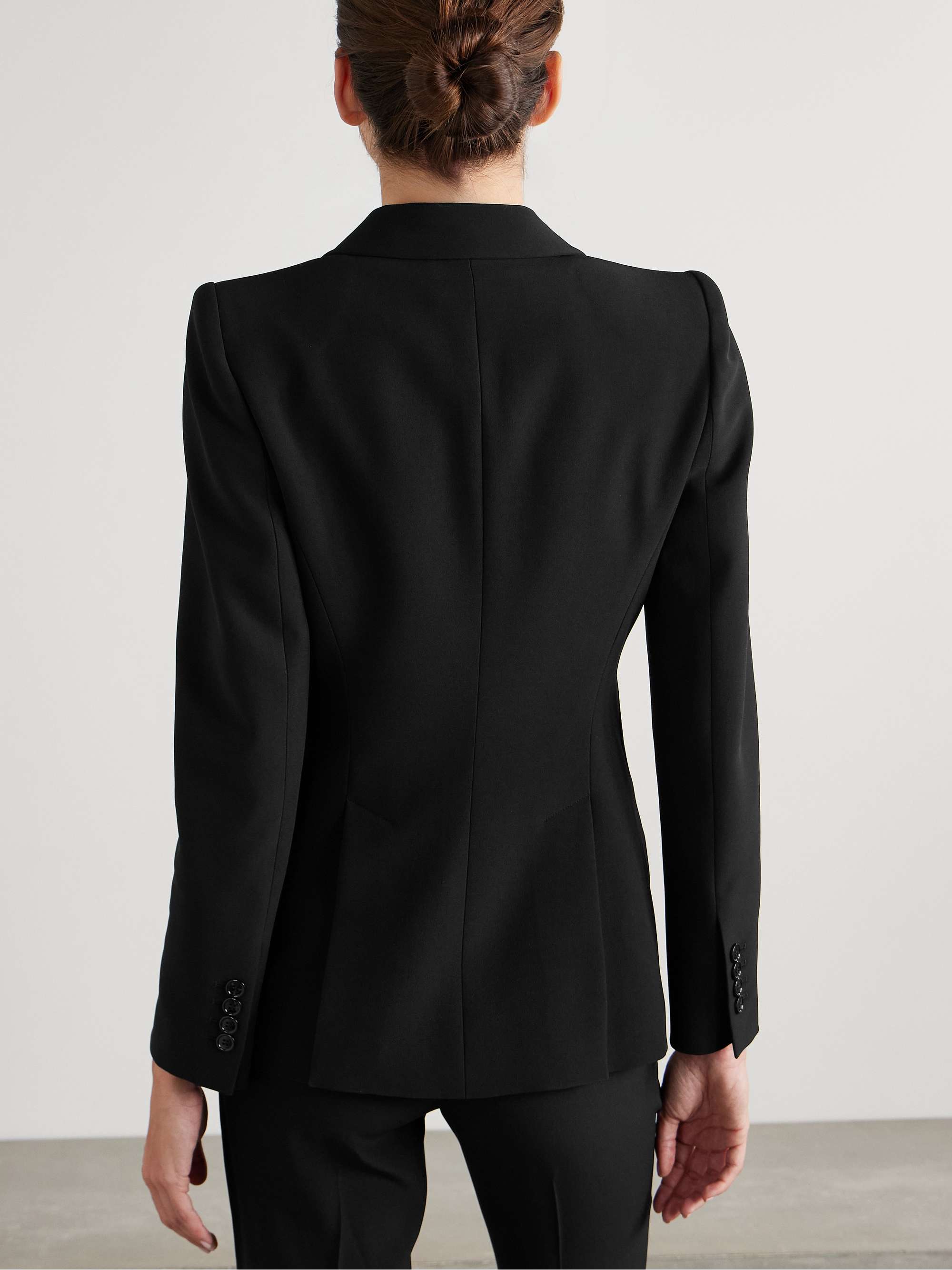 Embellished crepe blazer view