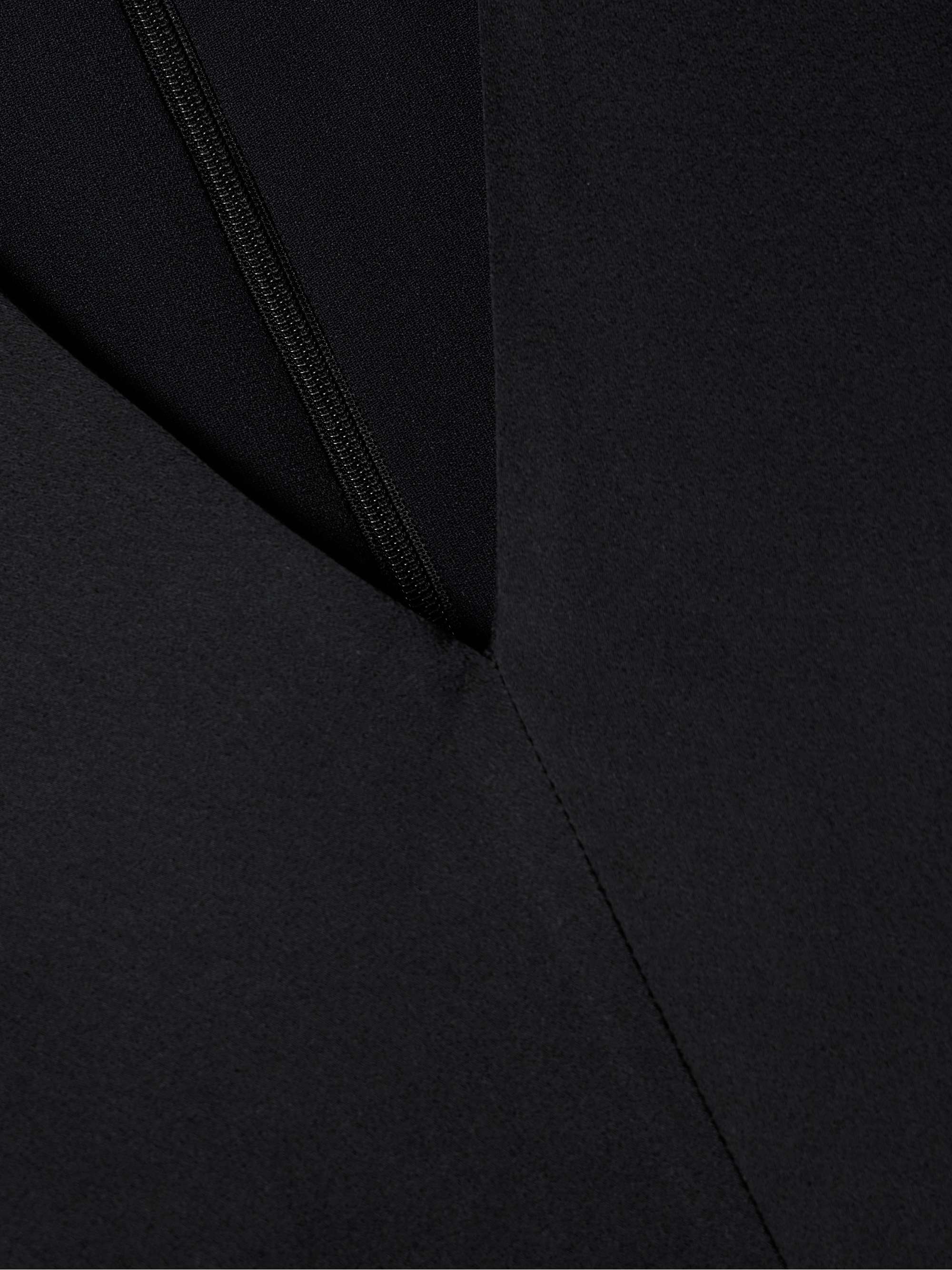Draped satin midi dress view