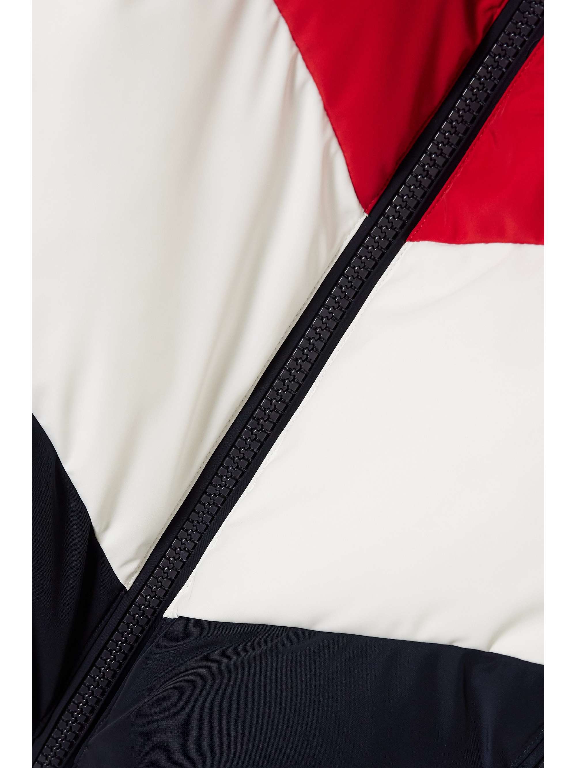 Kira softshell quilted color-block ski suit view
