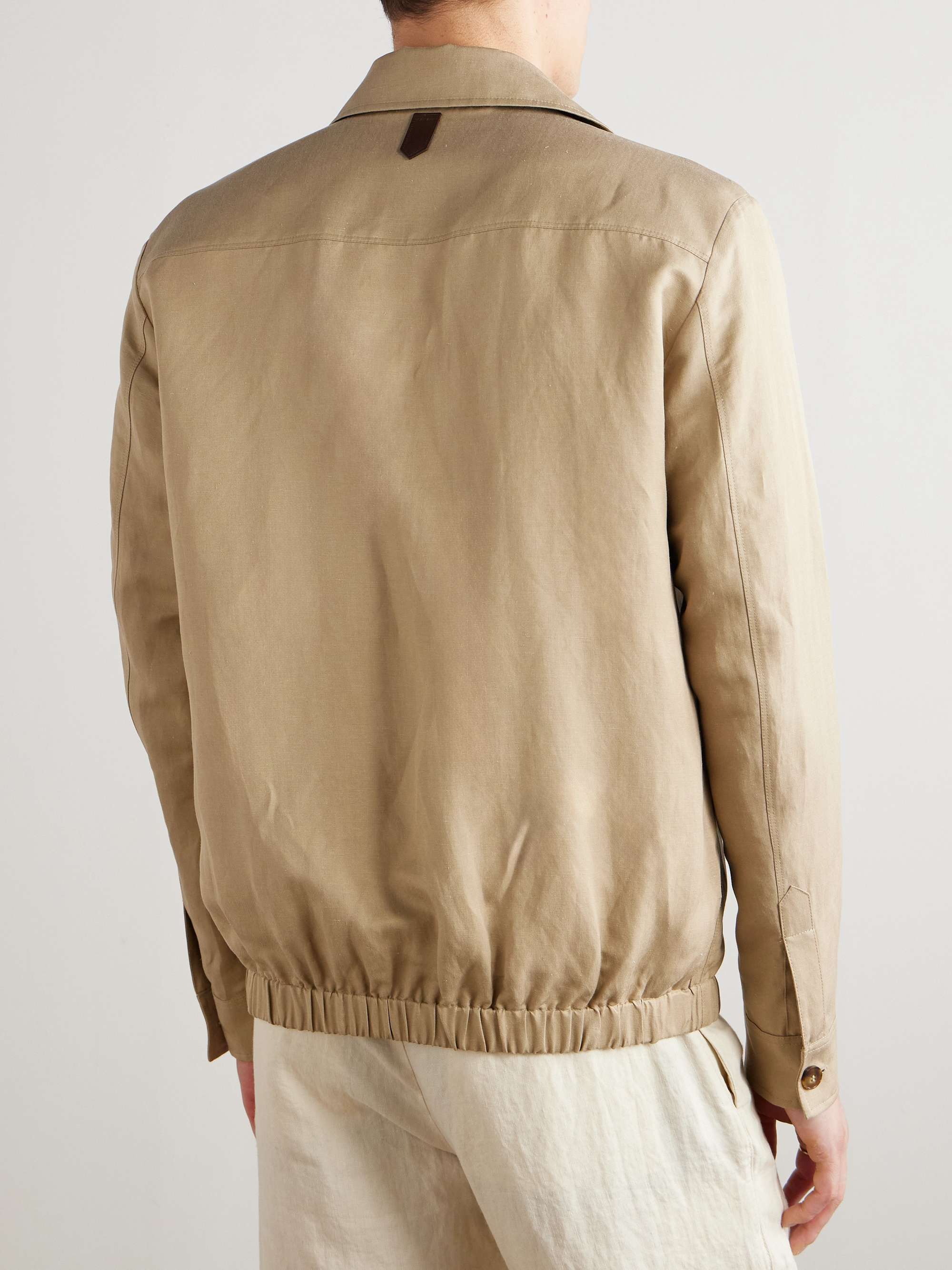 Linen and Silk-Blend Jacket view