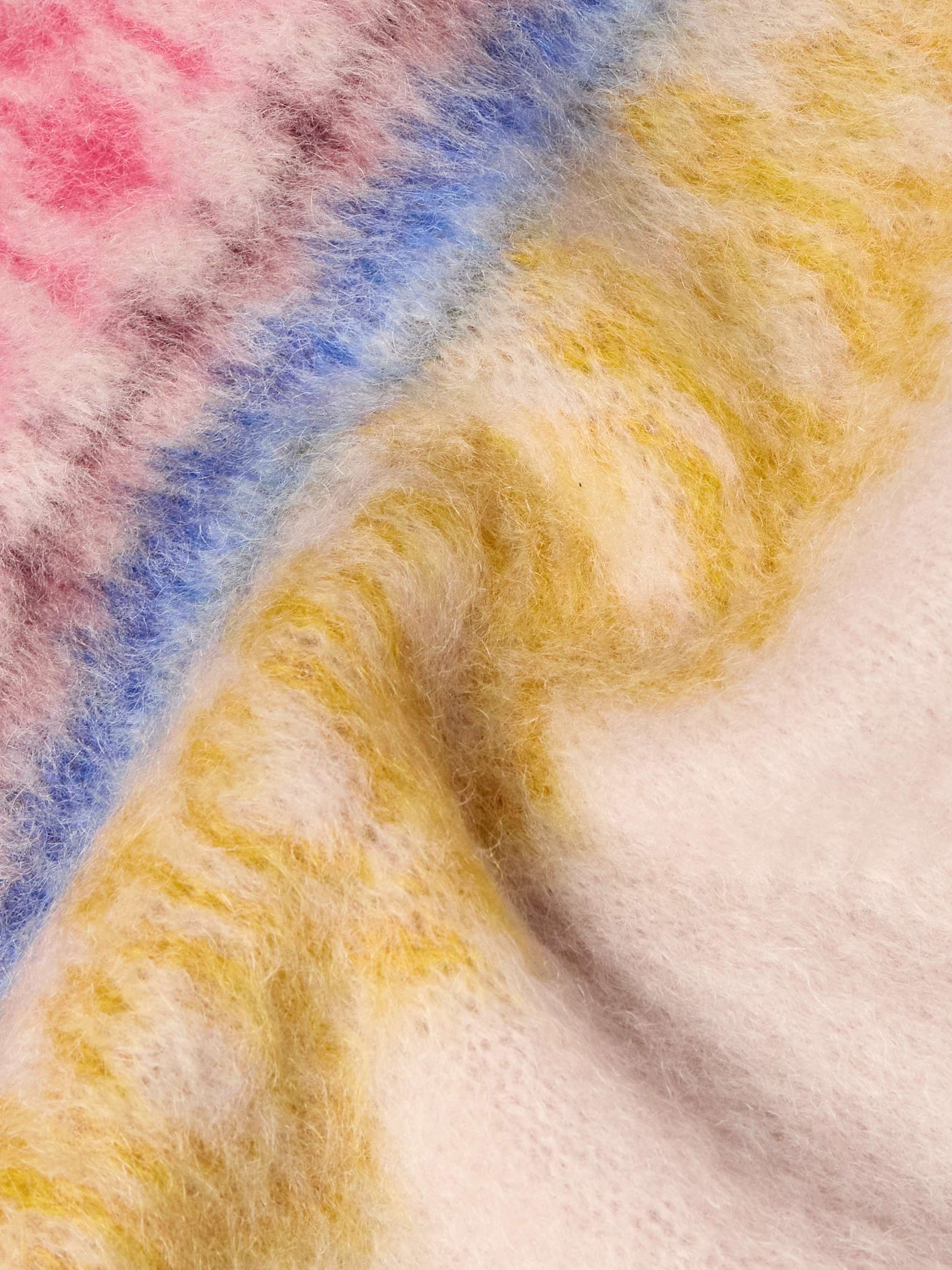 Dully Brushed Wool-Blend Jacquard Sweater view