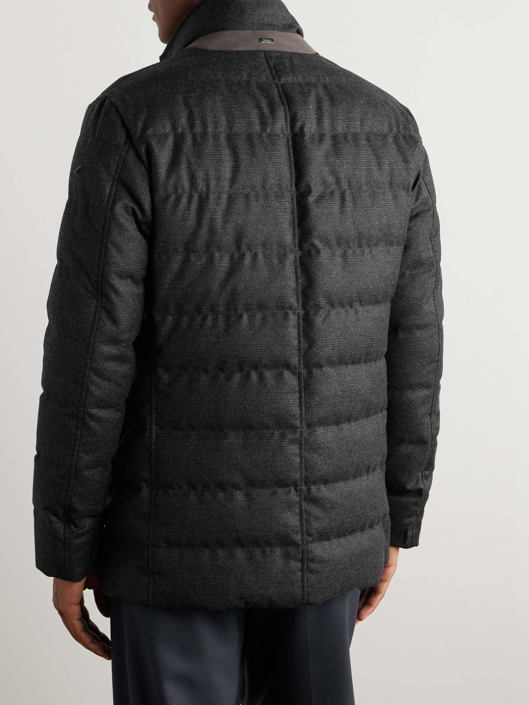 Slim-Fit Prince of Wales Checked Wool and Cashmere-Blend Blazer with Detachable Gilet view