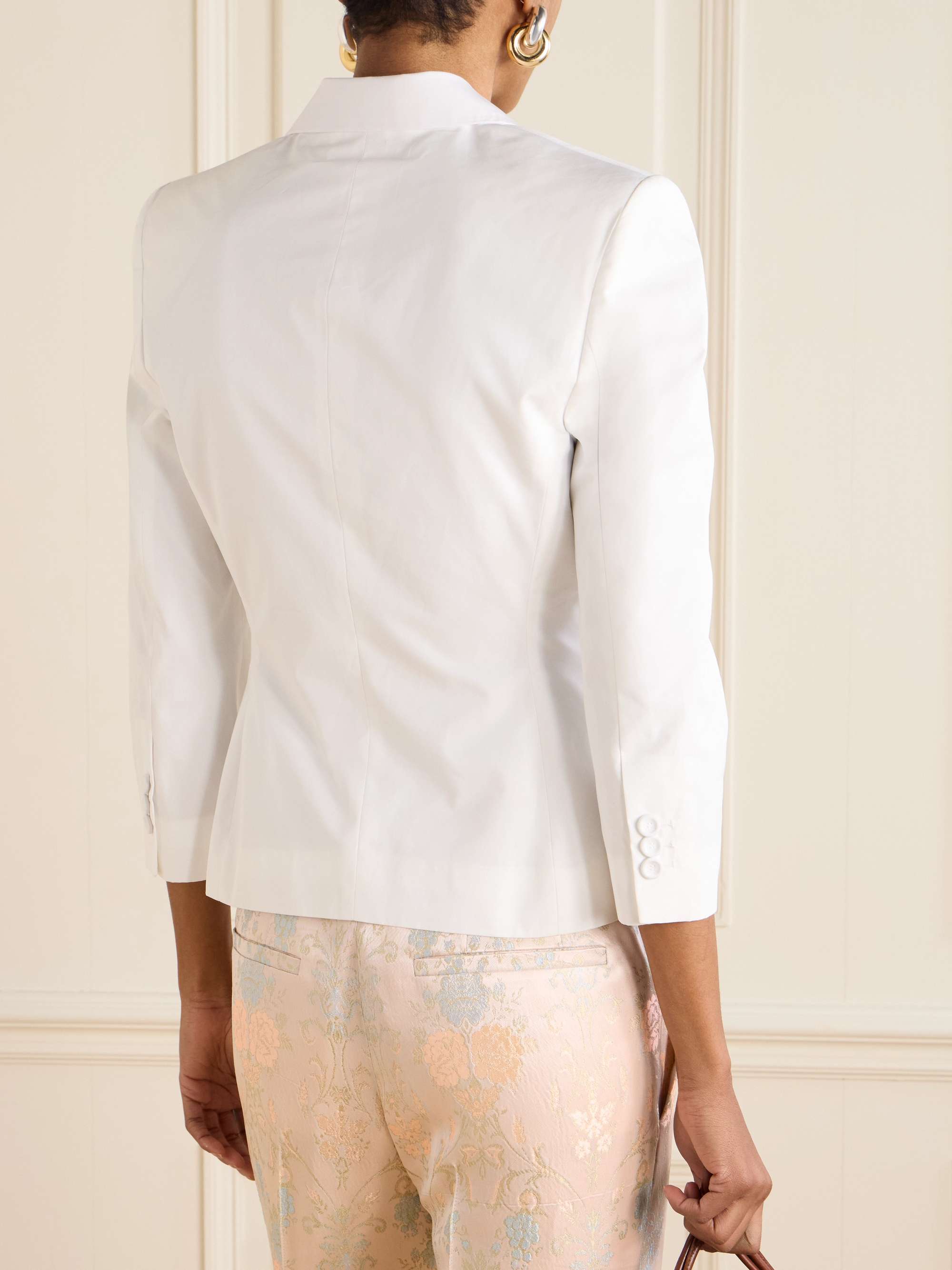 Organic cotton-poplin blazer view